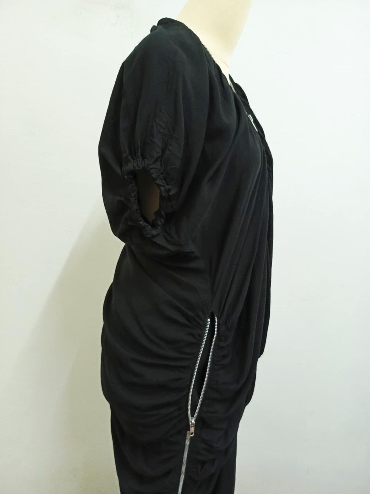 Limi Feu 🔥LIMI FEU RAYON&SILK BLACK ZIPPER MAXI DRESS Size S / US 4 / IT 40 - 8 Thumbnail