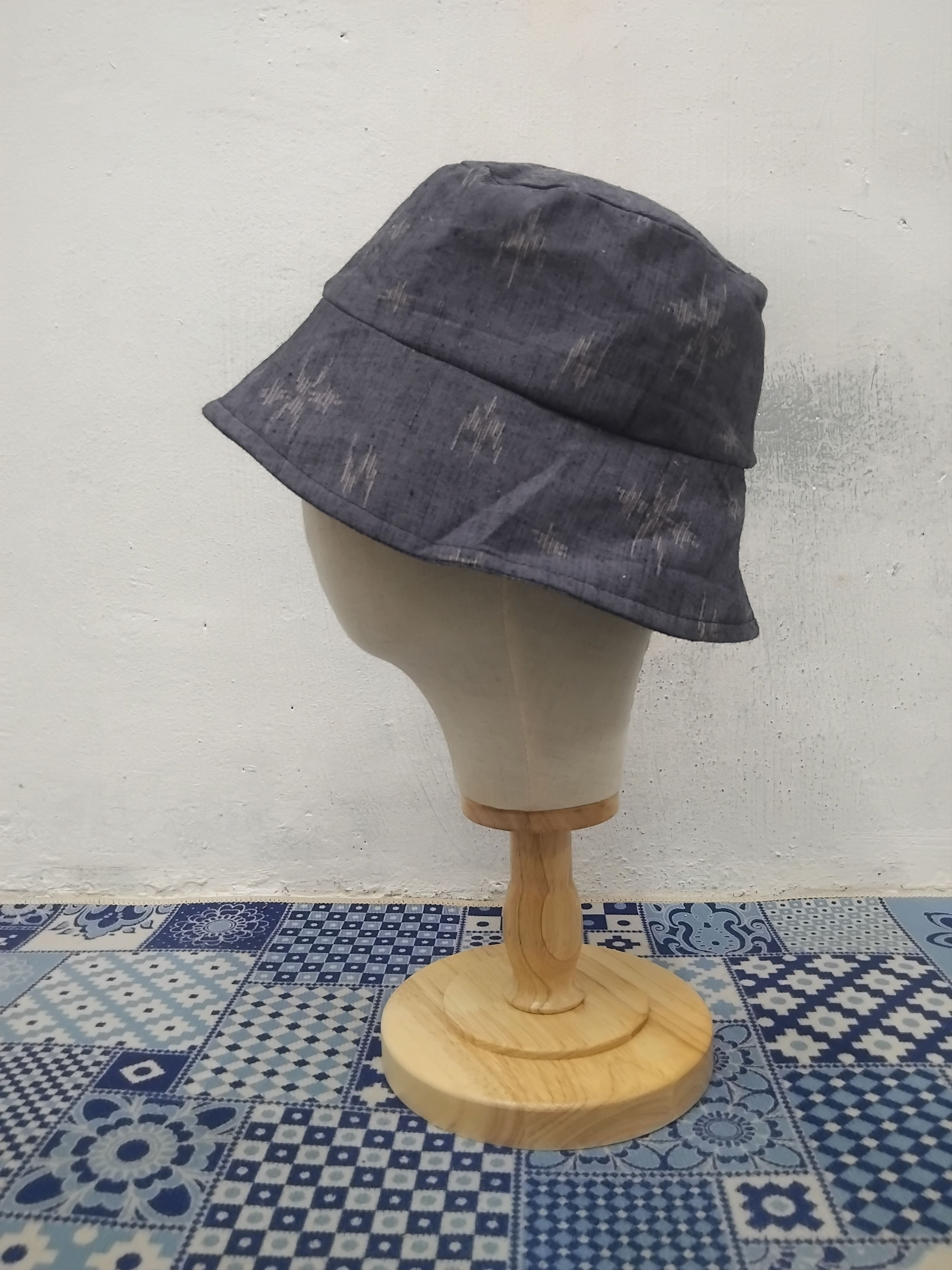 PPFM 💥Abstract Japanese blue colour hat Size ONE SIZE - 4 Thumbnail