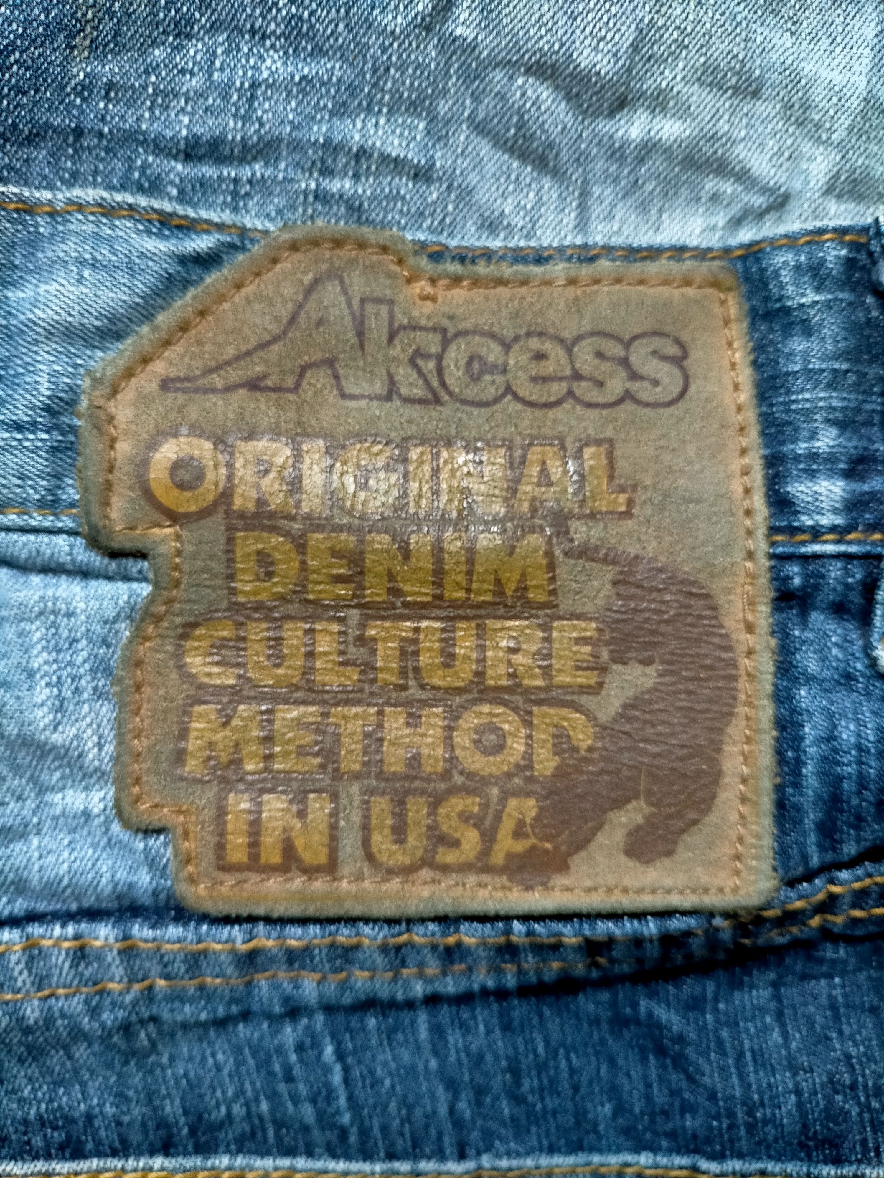 JNCO × Japanese Brand Akcess Baggy Vtg 90s Hip Hop Skate Style Denim Size US 34 / EU 50 - 20 Thumbnail