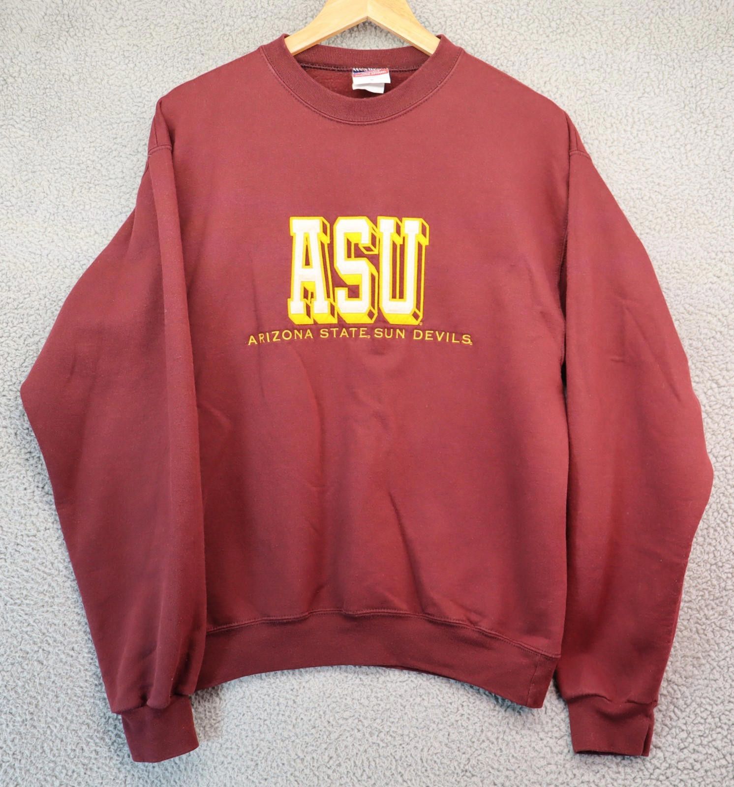 Champion Vtg ASU Sun Devils Sweater Fleece Crew Champion Men Small Size ONE SIZE - 1 Thumbnail