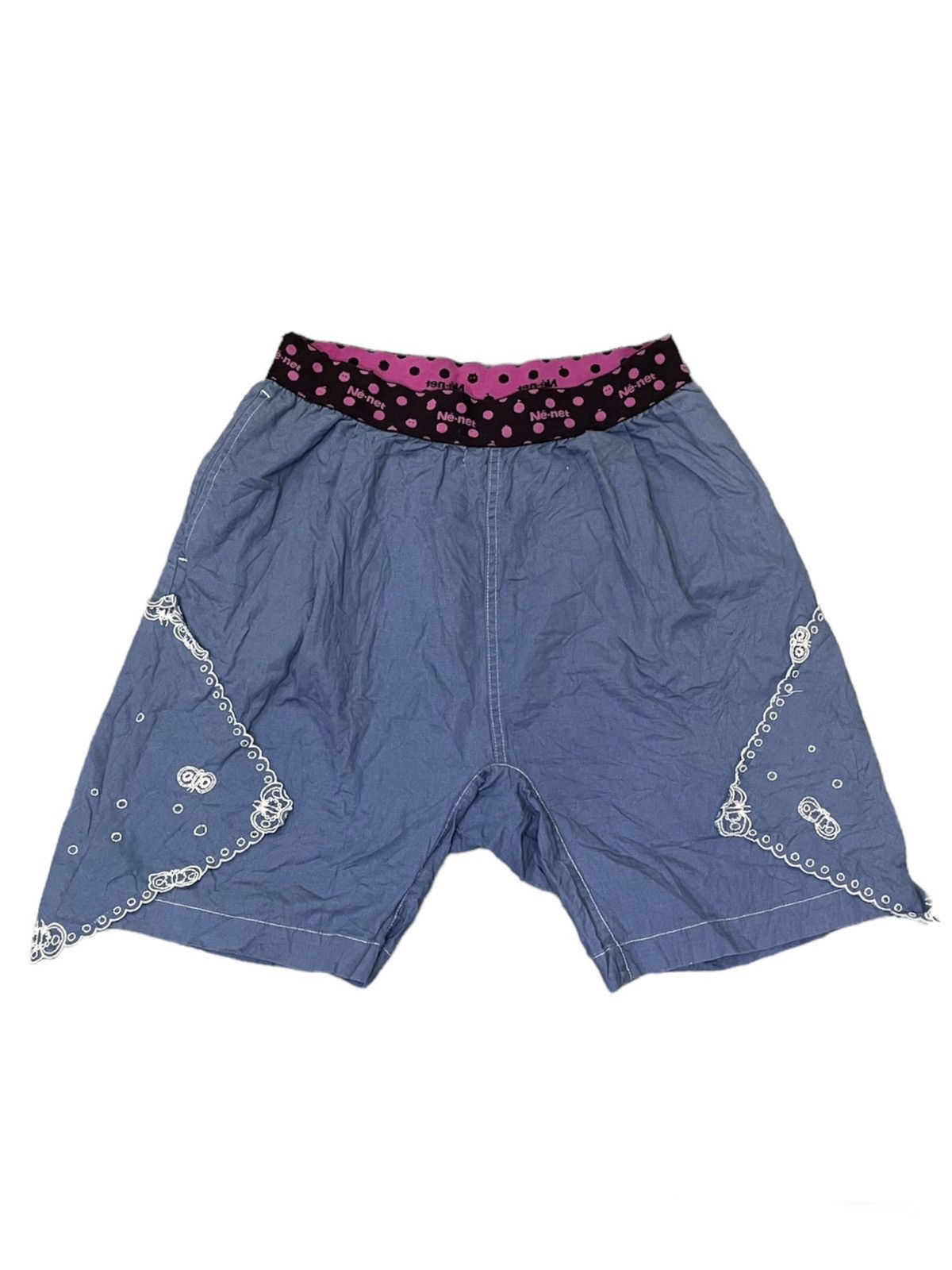 Issey Miyake AW2012 Ne-net Embroidery Patches Butterfly Short Pant Size US 30 / EU 46 - 1 Thumbnail