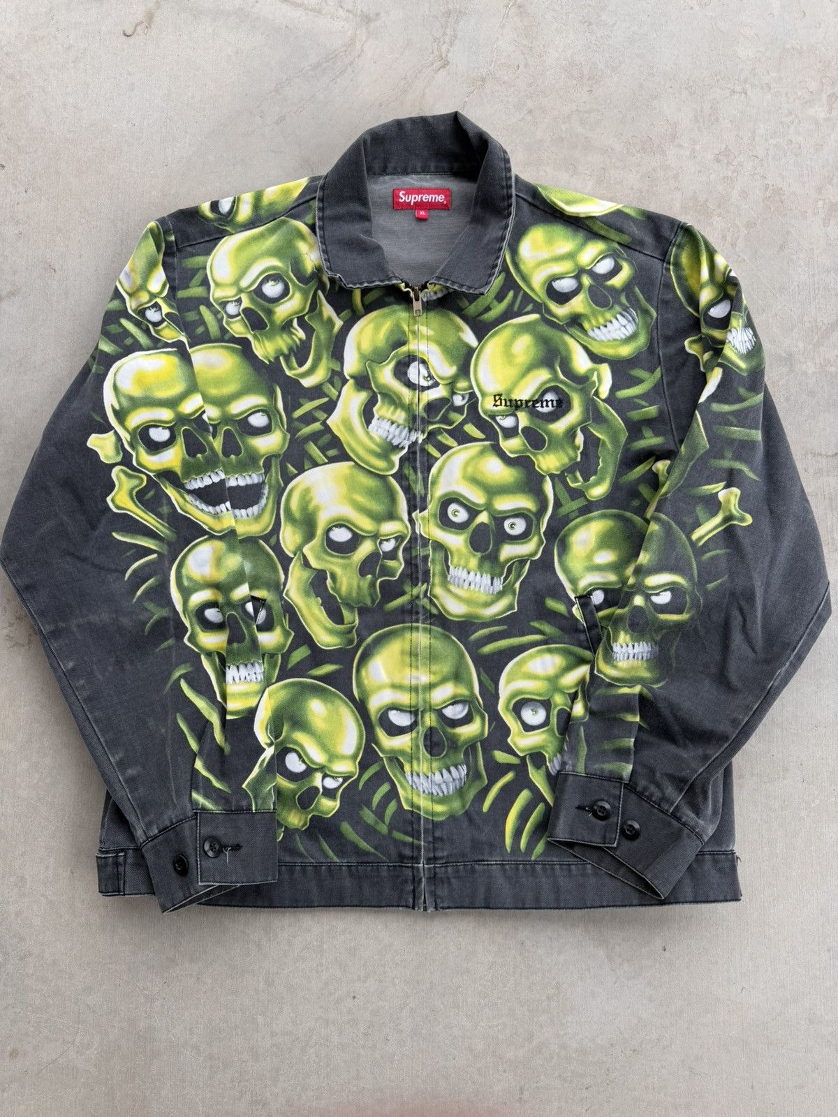Supreme Skull Pile Work Jacket | Grailed