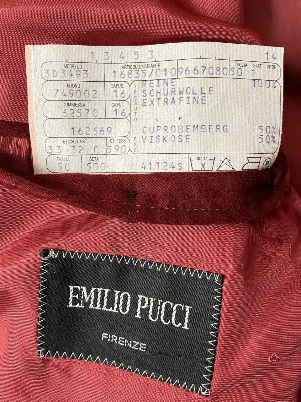 Designer 🔥Emilio Pucci Blazer Sport Coat Jacket luxury Size 50R - 9 Thumbnail