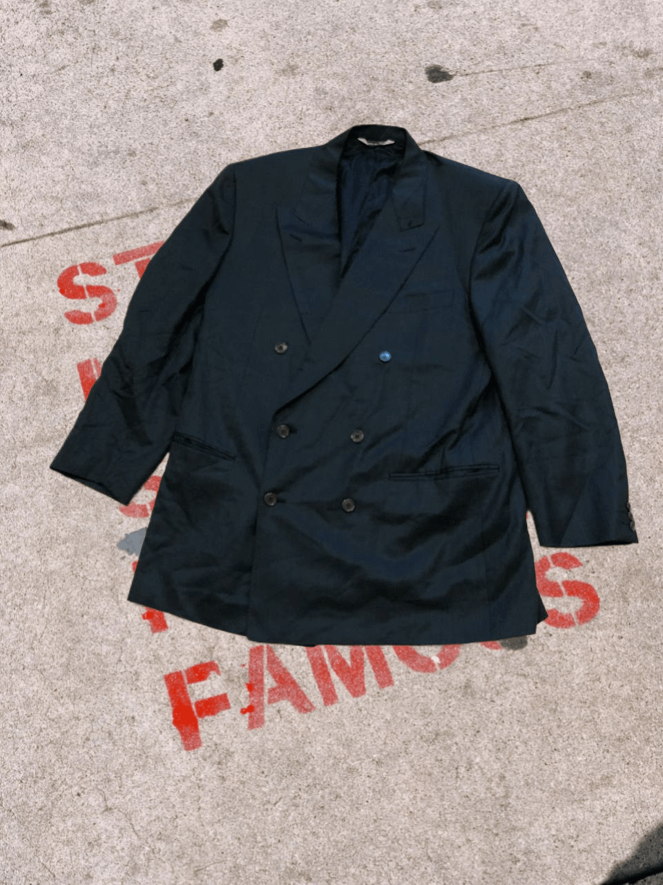 Lanvin Vintage LANVIN Blend Double-breasted Coat Size 52R - 1 Thumbnail