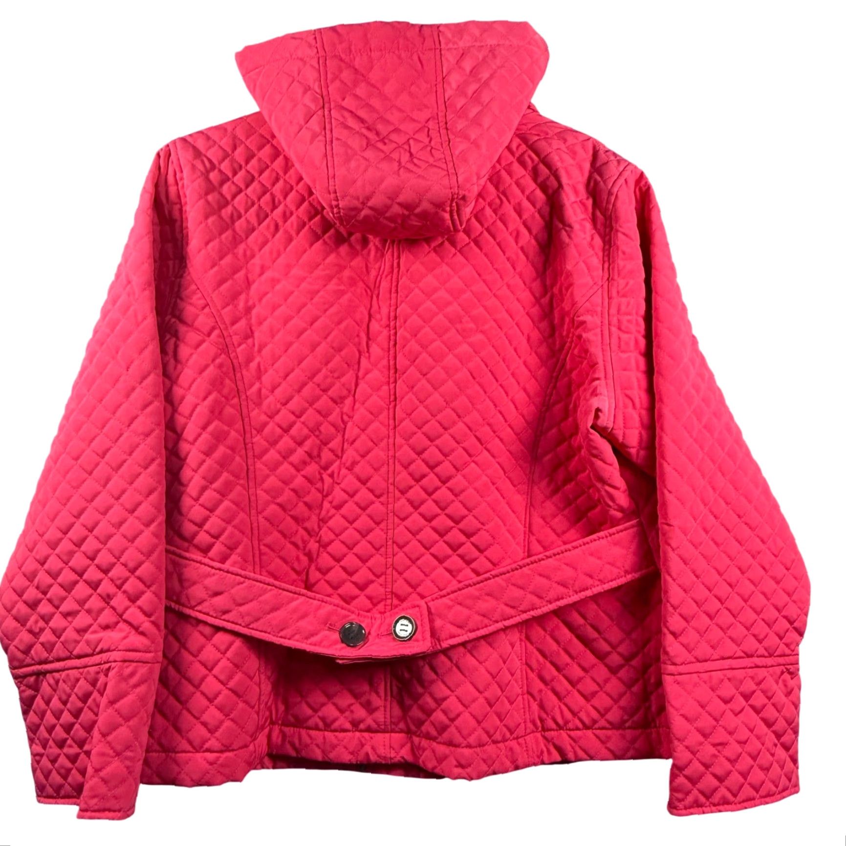 Calvin Klein Calvin Klein Women XL Quilted Jacket Detachable Hood Pink Barbi(e)core EUC Size XL / US 12-14 / IT 48-50 - 4 Thumbnail