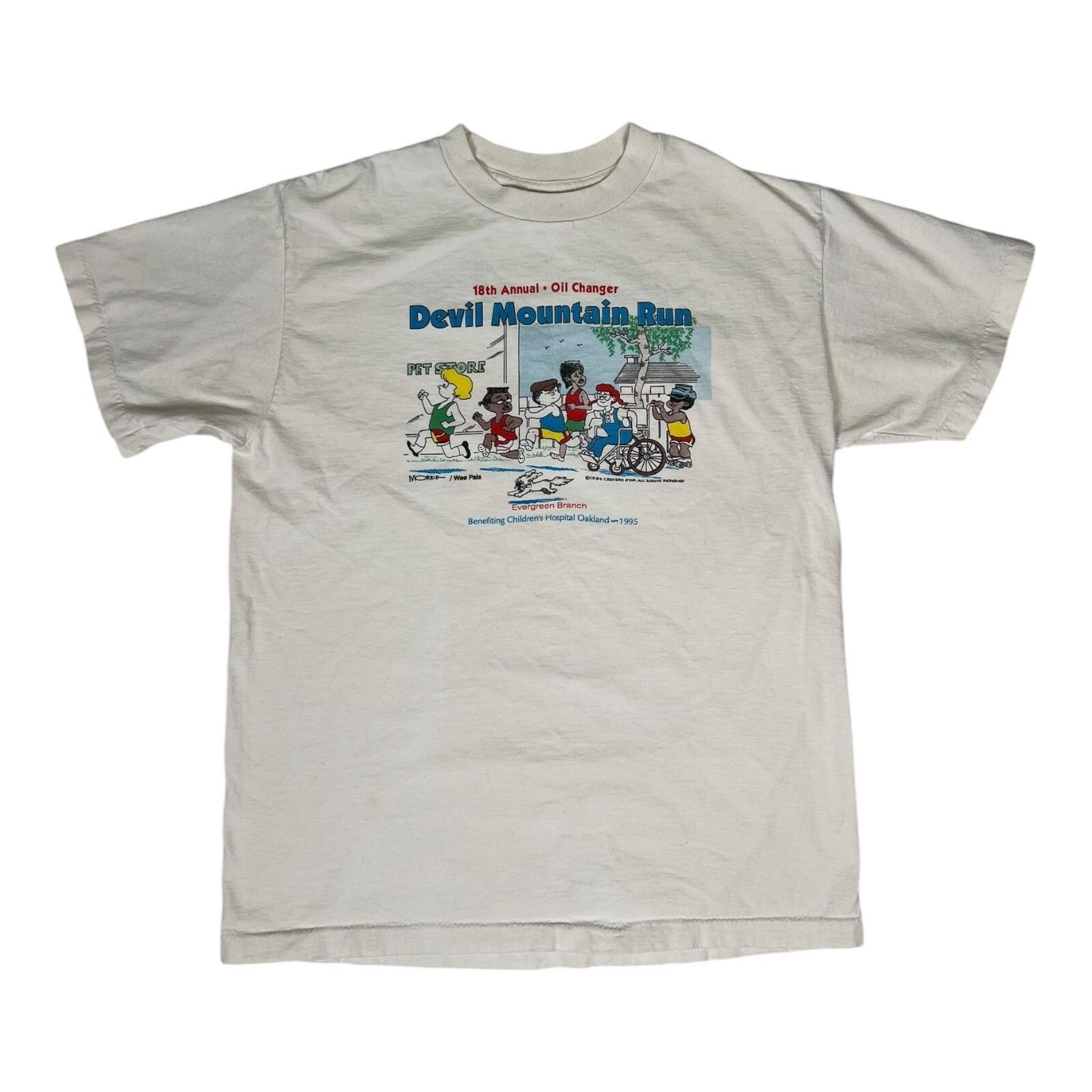 Vintage Vintage Devil Mountain Run T-Shirt Morrie Wee Pals Comic Art Size US L / EU 52-54 / 3 - 1 Thumbnail