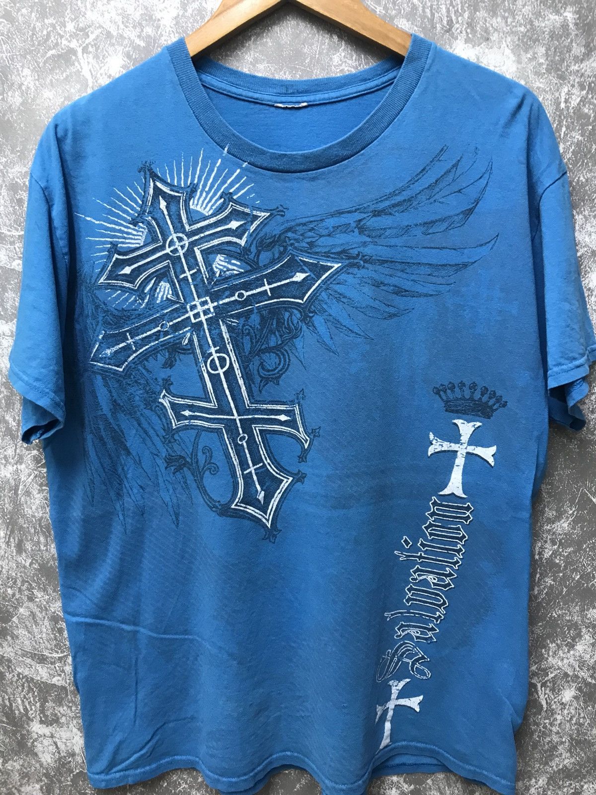 Affliction Affliction Salvation Cross Y2K Graphic Tee Size US L / EU 52-54 / 3 - 1 Thumbnail