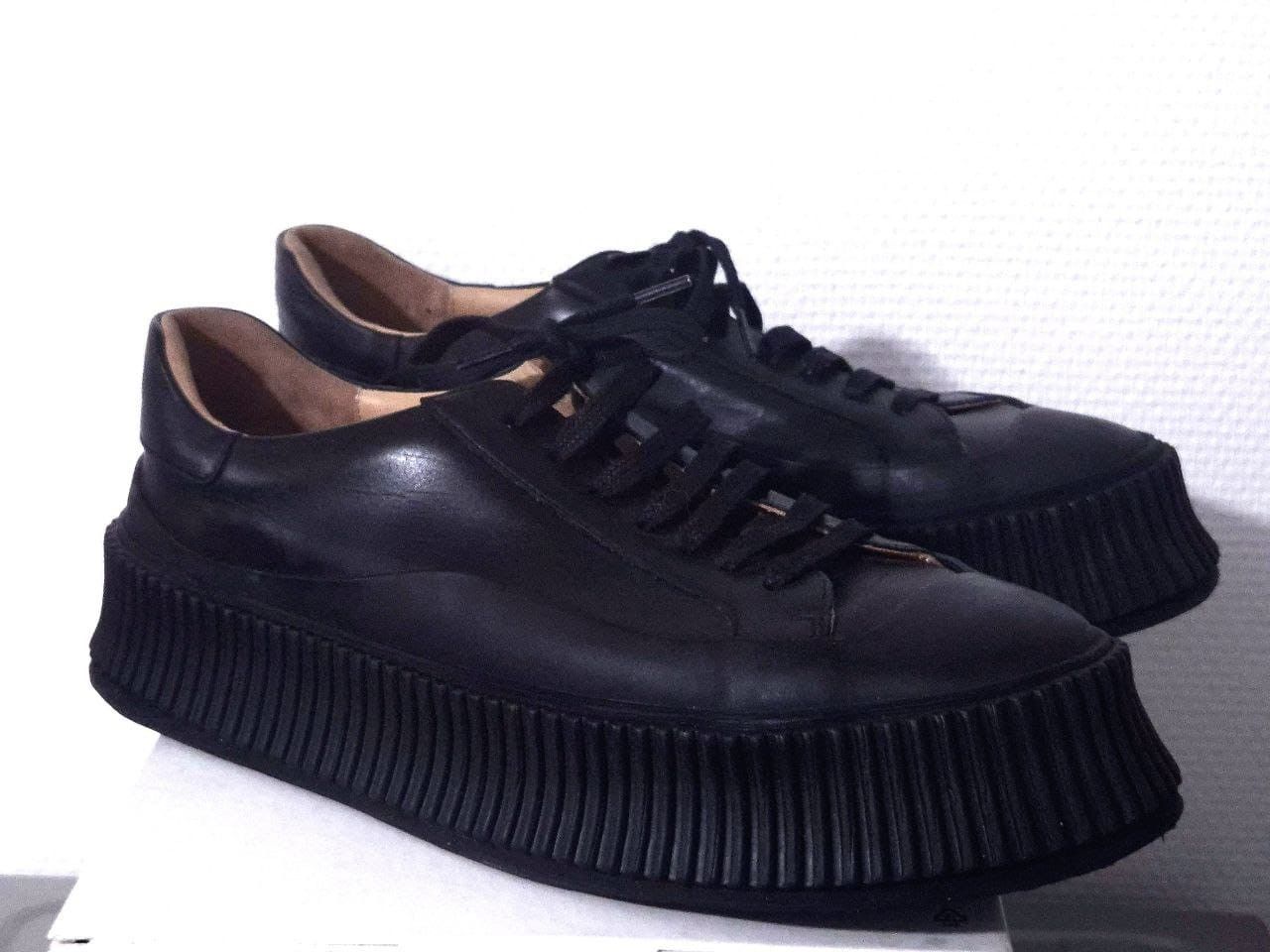 Jil Sander lace up leather platform sneakers Size US 9 / EU 42 - 1 Thumbnail