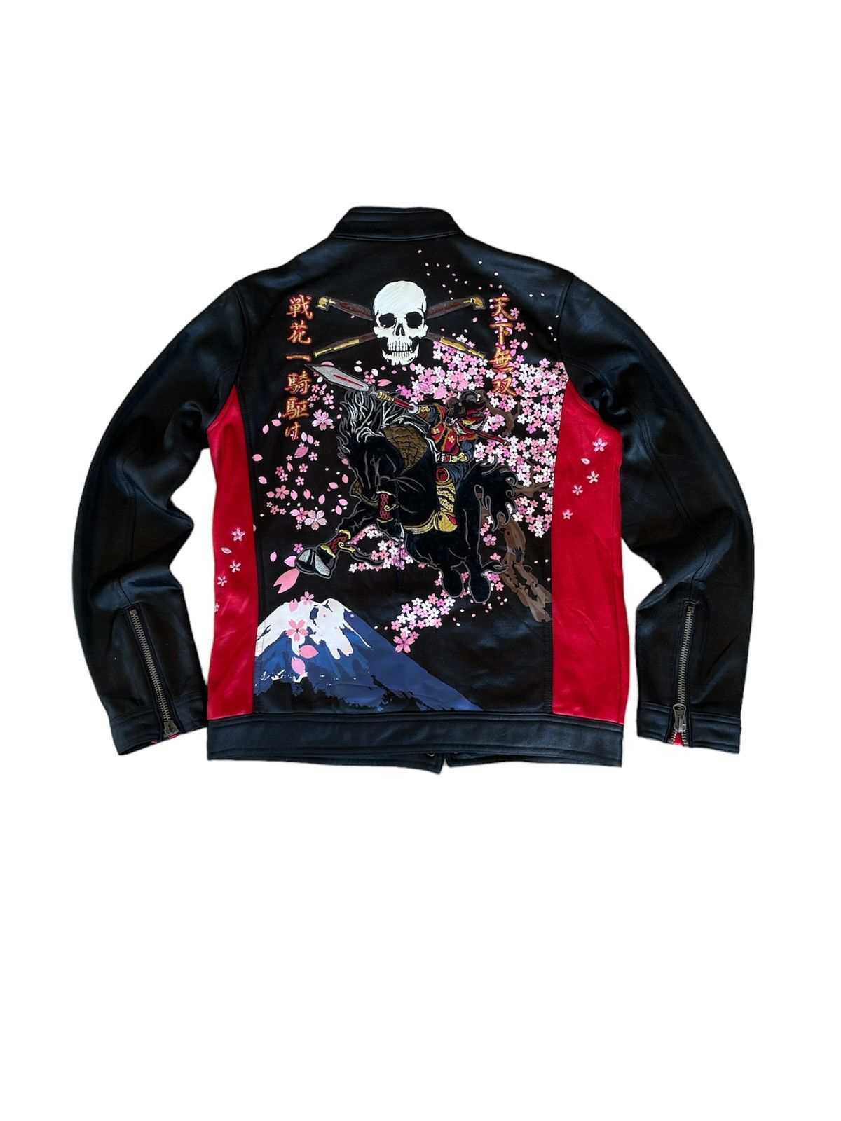 Japanese Brand Vintage Yukimura Sanada Skull Spear Embroidery Jacket Size US L / EU 52-54 / 3 - 1 Thumbnail