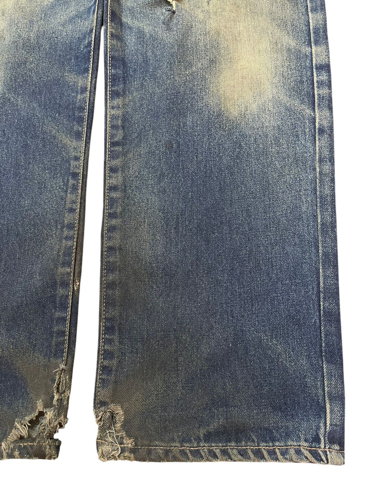 Kapital Vintage Japanese Brand Mud Wash Style Distress Loose Jeans Size US 32 / EU 48 - 8 Thumbnail