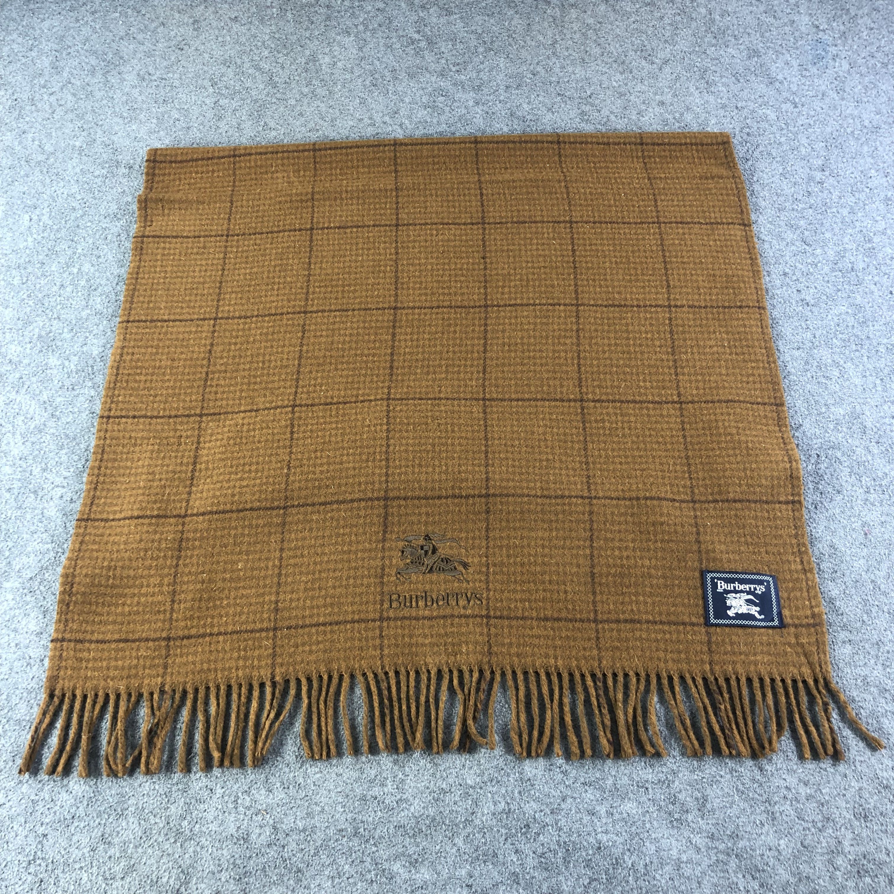 Burberry Burberrys Prorsum Oversized Wool Scarf Muffler Wrap V1169 Size ONE SIZE - 1 Thumbnail