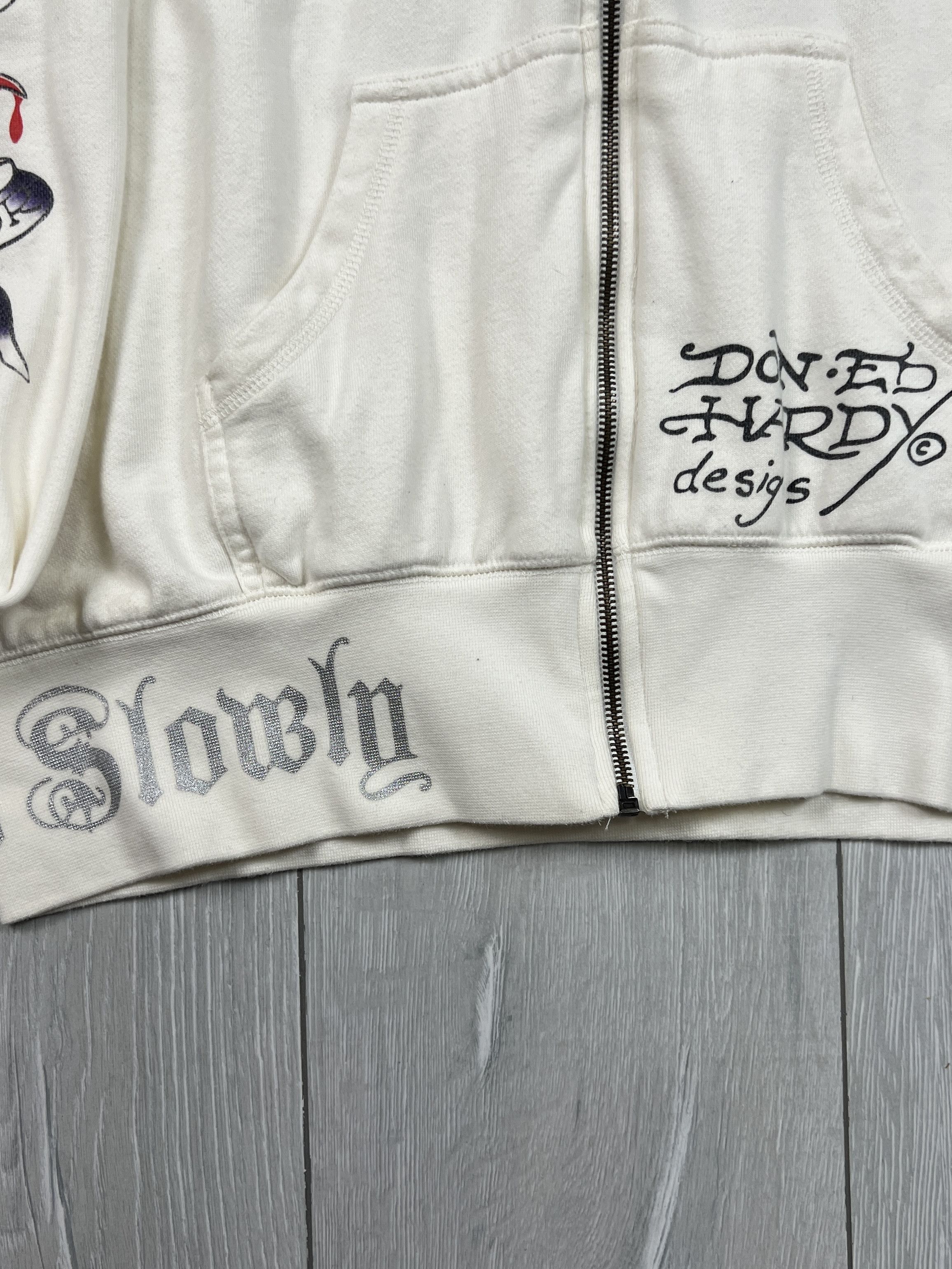 Ed Hardy Ed Hardy Made in USA Tattoo Printed Zip Sweatshirt Size US XL / EU 56 / 4 - 2 Thumbnail