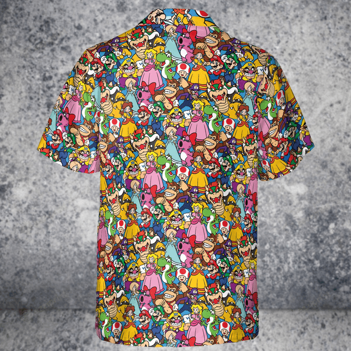 The Unbranded Brand Mario Brothers Colorful Pattern Button Down Shirt Size US S / EU 44-46 / 1 - 3 Thumbnail