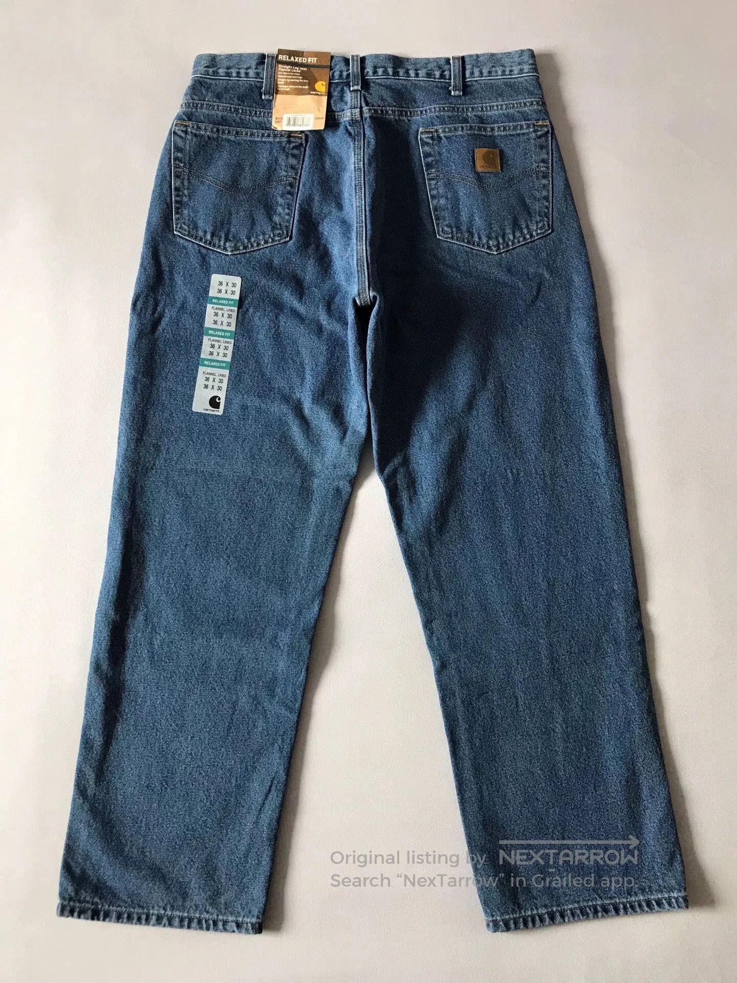 Carhartt Carhartt B172 Flannel Lined Jeans. Size US 36 / EU 52 - 3 Thumbnail