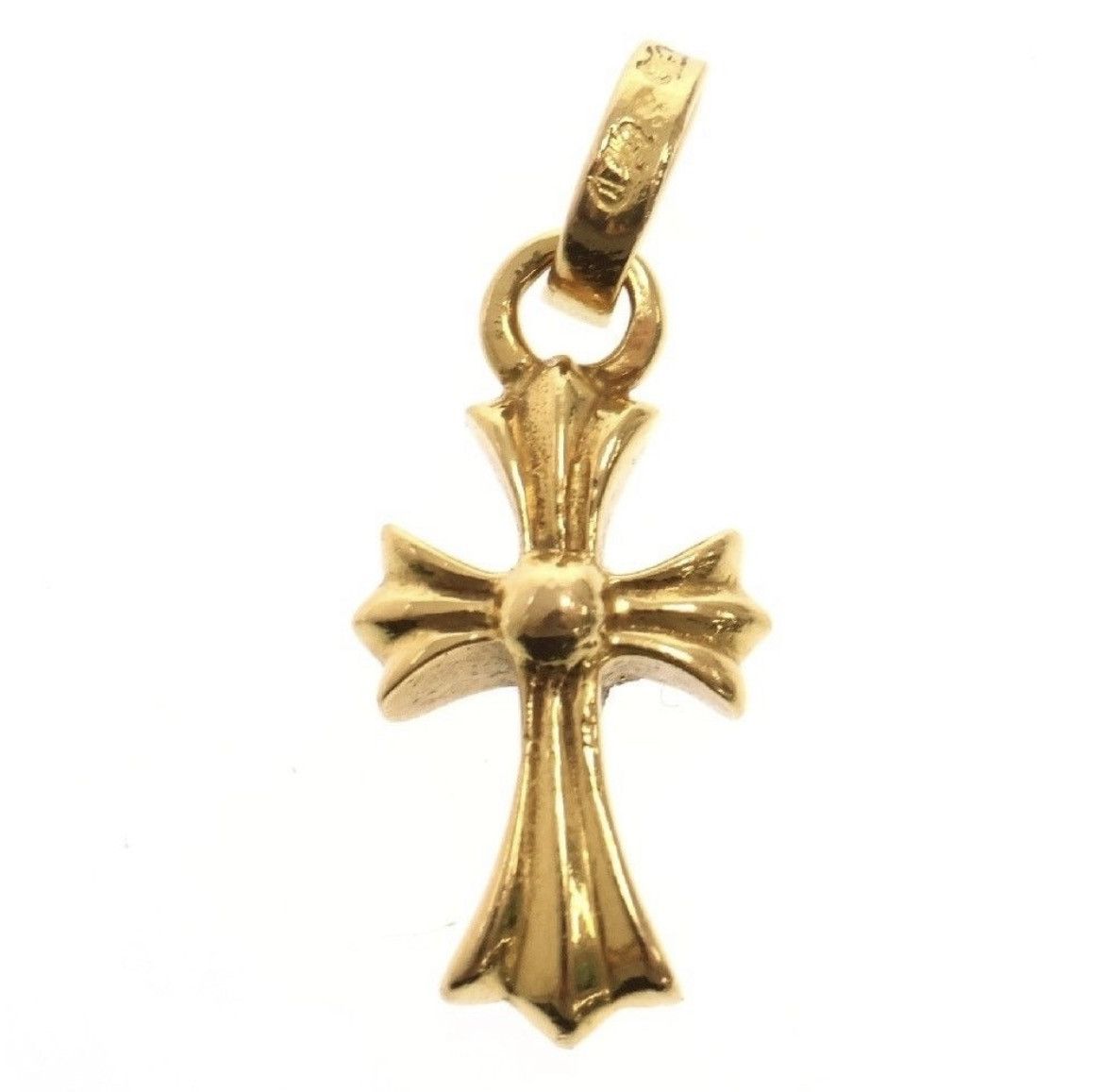 Chrome Hearts CHROME HEARTS 22K Gold Baby Fat Cross Pendant Size ONE SIZE - 2 Thumbnail