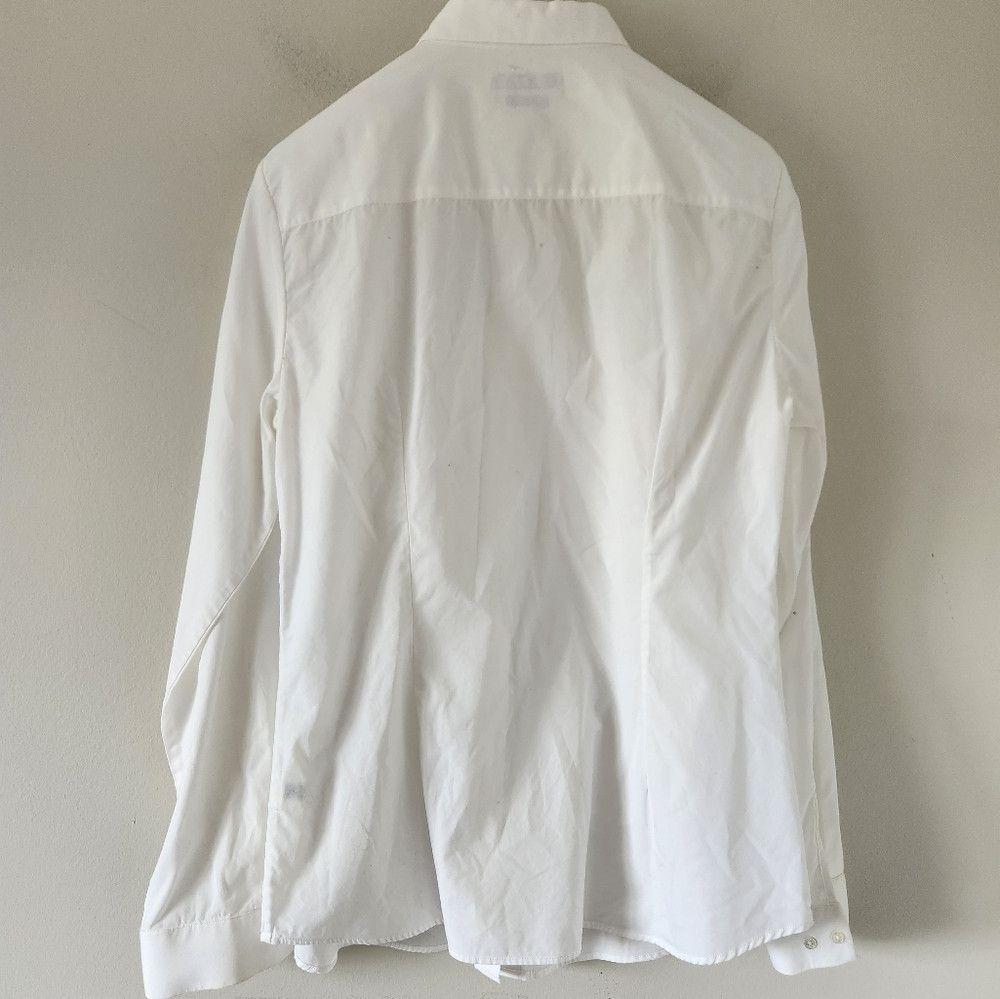 Massimo Dutti MASSIMO DUTTI | Button Down Shirt White Long Sleeve Sz 10 Size L / US 10 / IT 46 - 2 Thumbnail