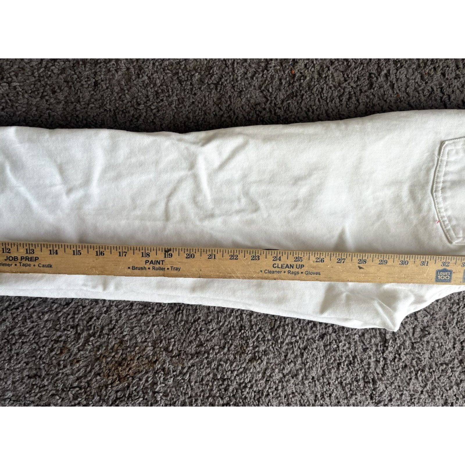 Guess VTG Guess Jeans Women's 28 Boot Cut Low Rise White Denim 060 40060RG 5-Pocket Size 28" / US 6 / IT 42 - 8 Thumbnail