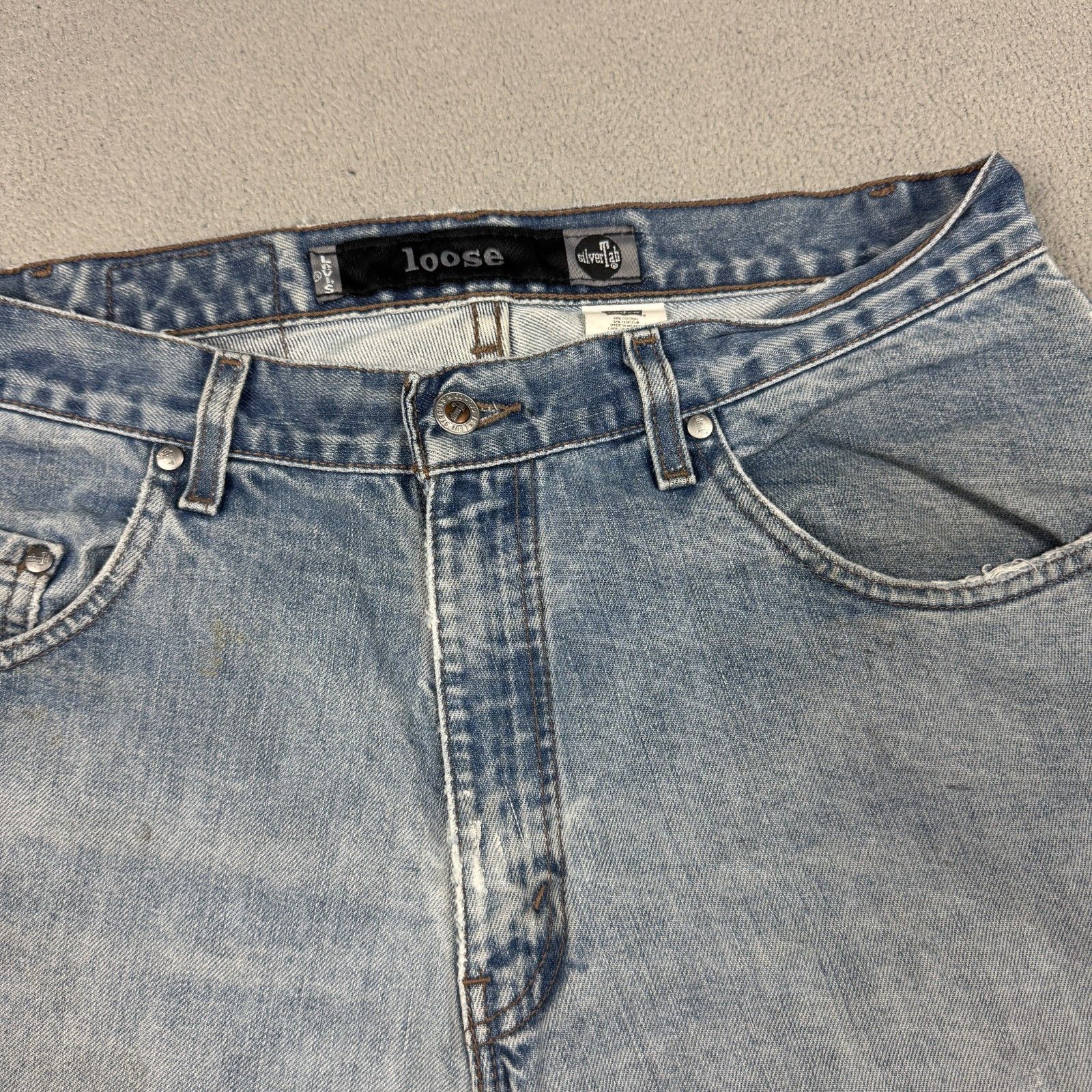 Levi's Vintage Clothing VTG Levi's SilverTab Jeans W33 L34 Paint Splatter Baggy Size US 33 - 10 Thumbnail