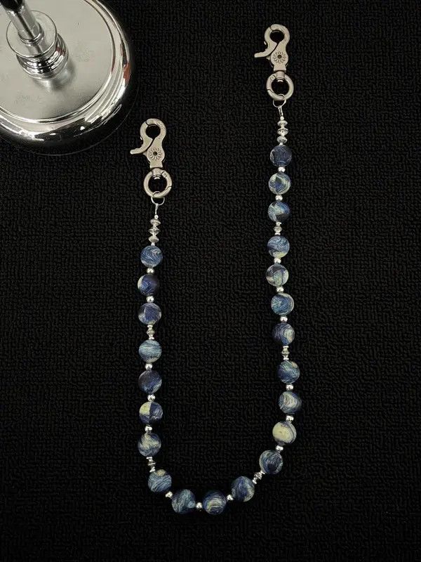 Jewelry Van Gogh Painting Wallet Chain, Y2K Jeans Chain Size ONE SIZE - 2 Thumbnail