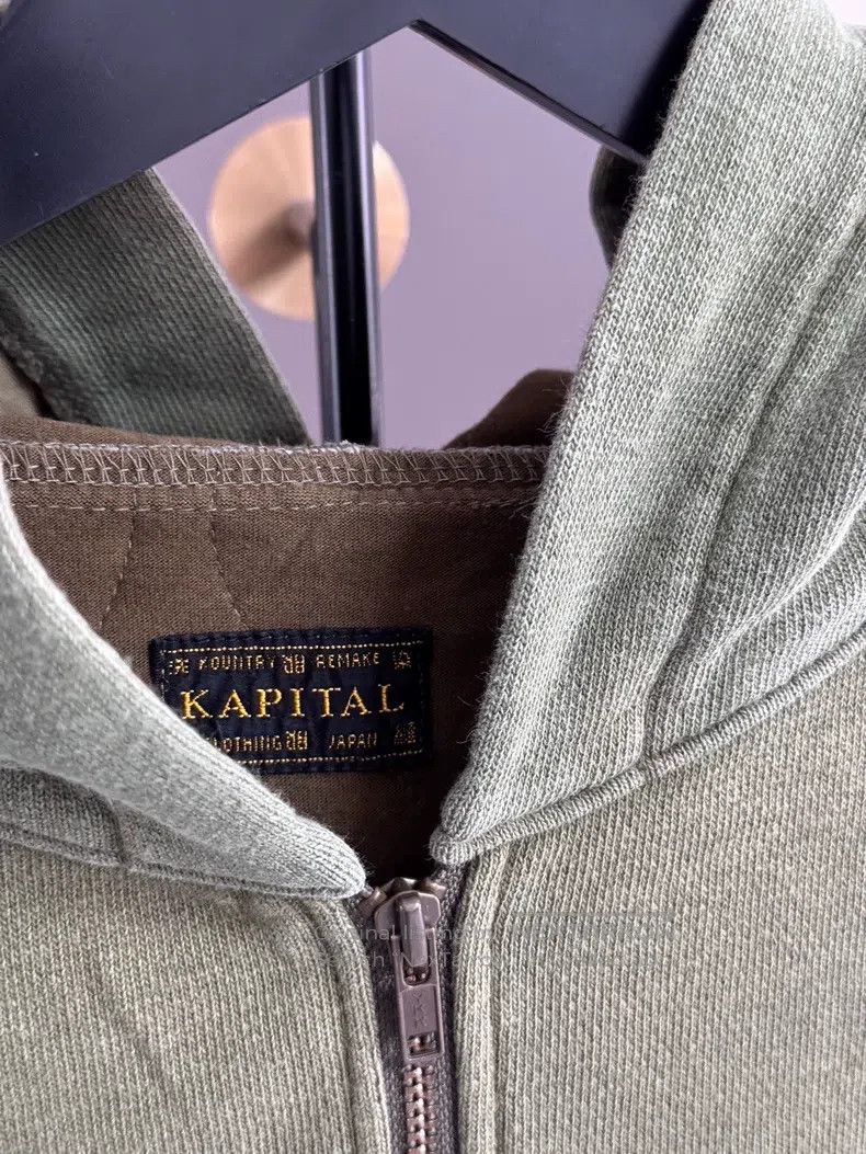 Kapital Kapital Stitched zipper hoodie army green Size US L / EU 52-54 / 3 - 5 Thumbnail