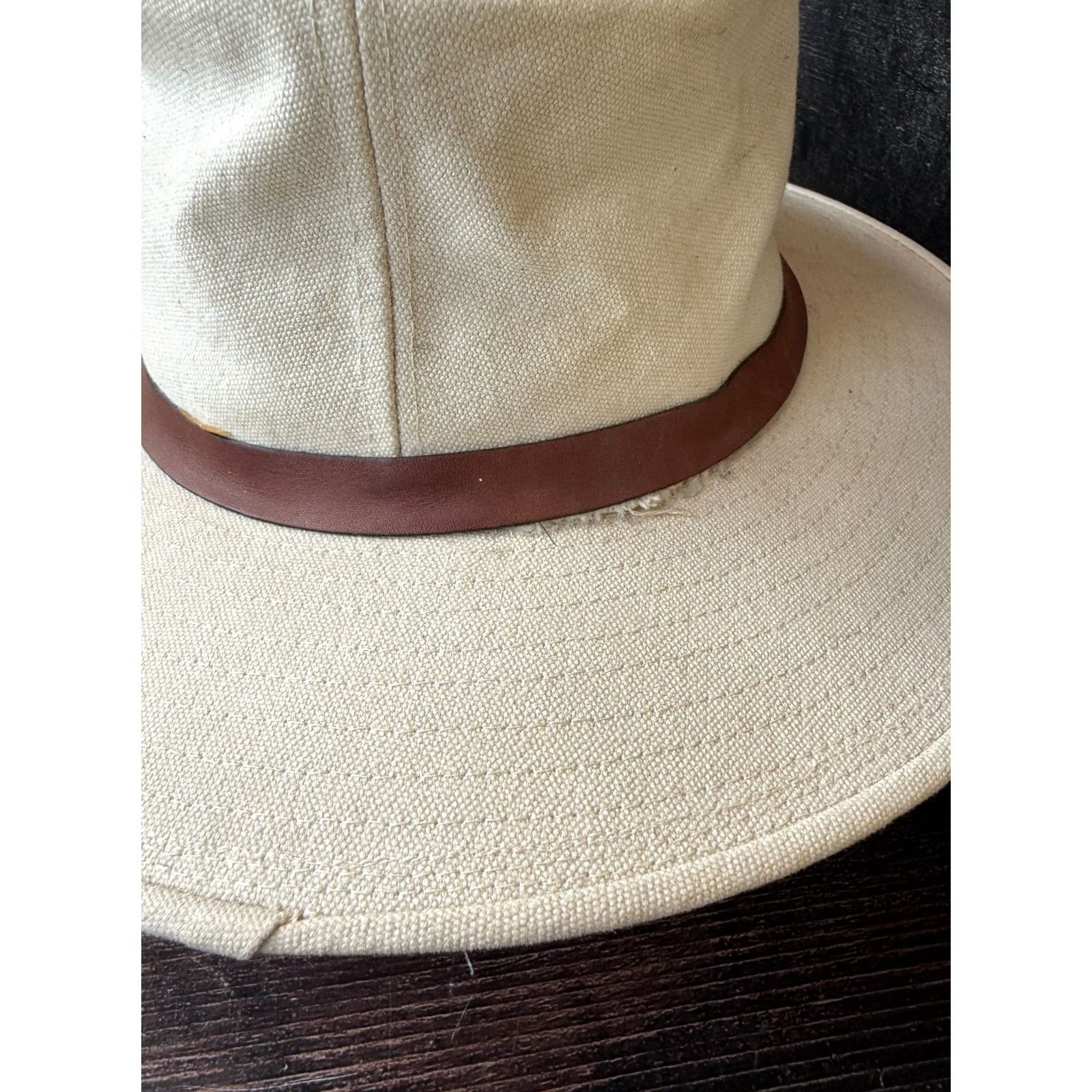 Vintage New York Hat& Cap co. White Bucket Traveller Hat L 56cm Men Baseball Cap Buckets Hat Size ONE SIZE - 6 Thumbnail
