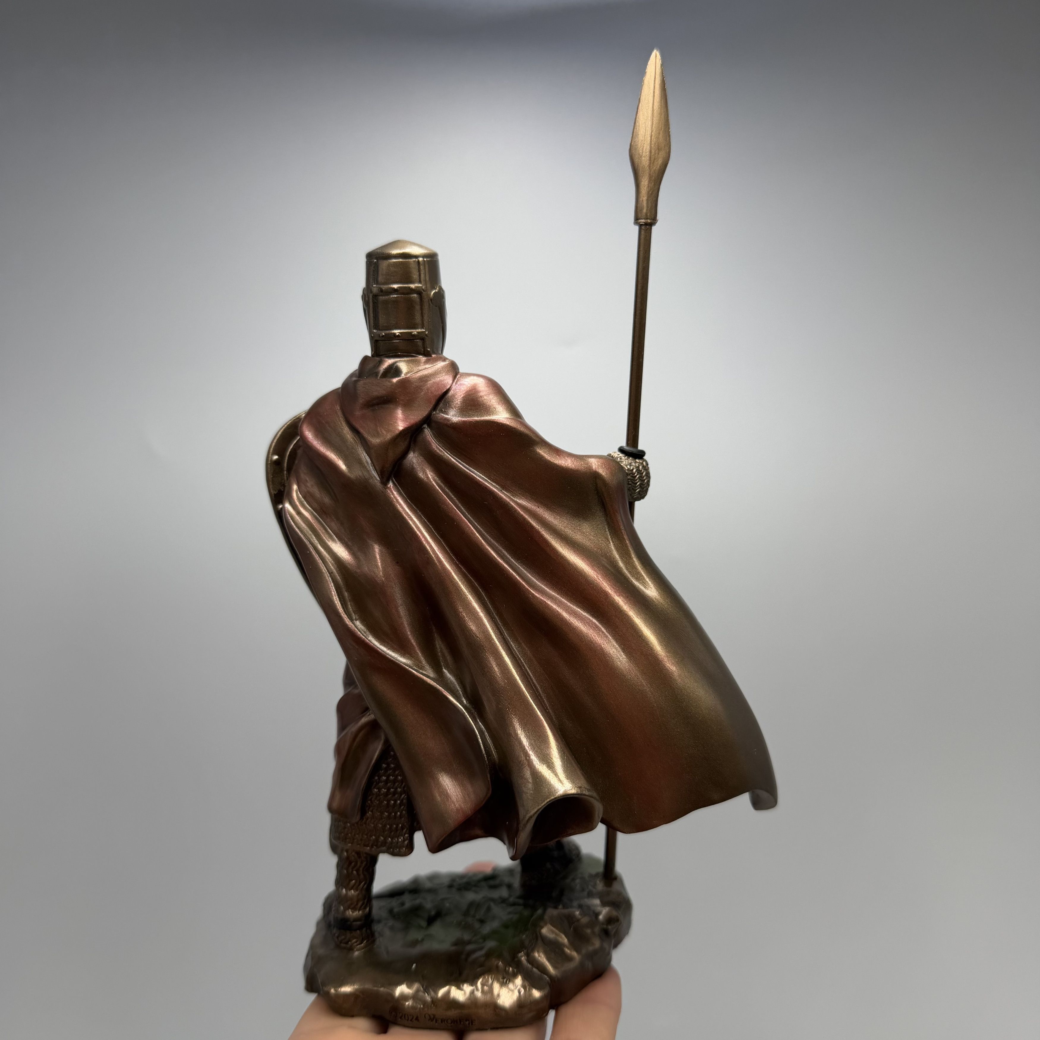 Other Crusader Knight with Spear Statue Bronze Finish Figurine Size ONE SIZE - 10 Thumbnail