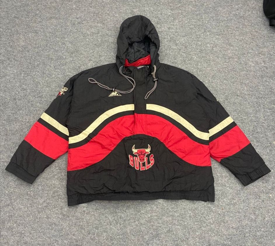 Apex One Vintage Apex One Chicago Bulls Half Zipper Jacket Size US XXL / EU 58 / 5 - 2 Thumbnail