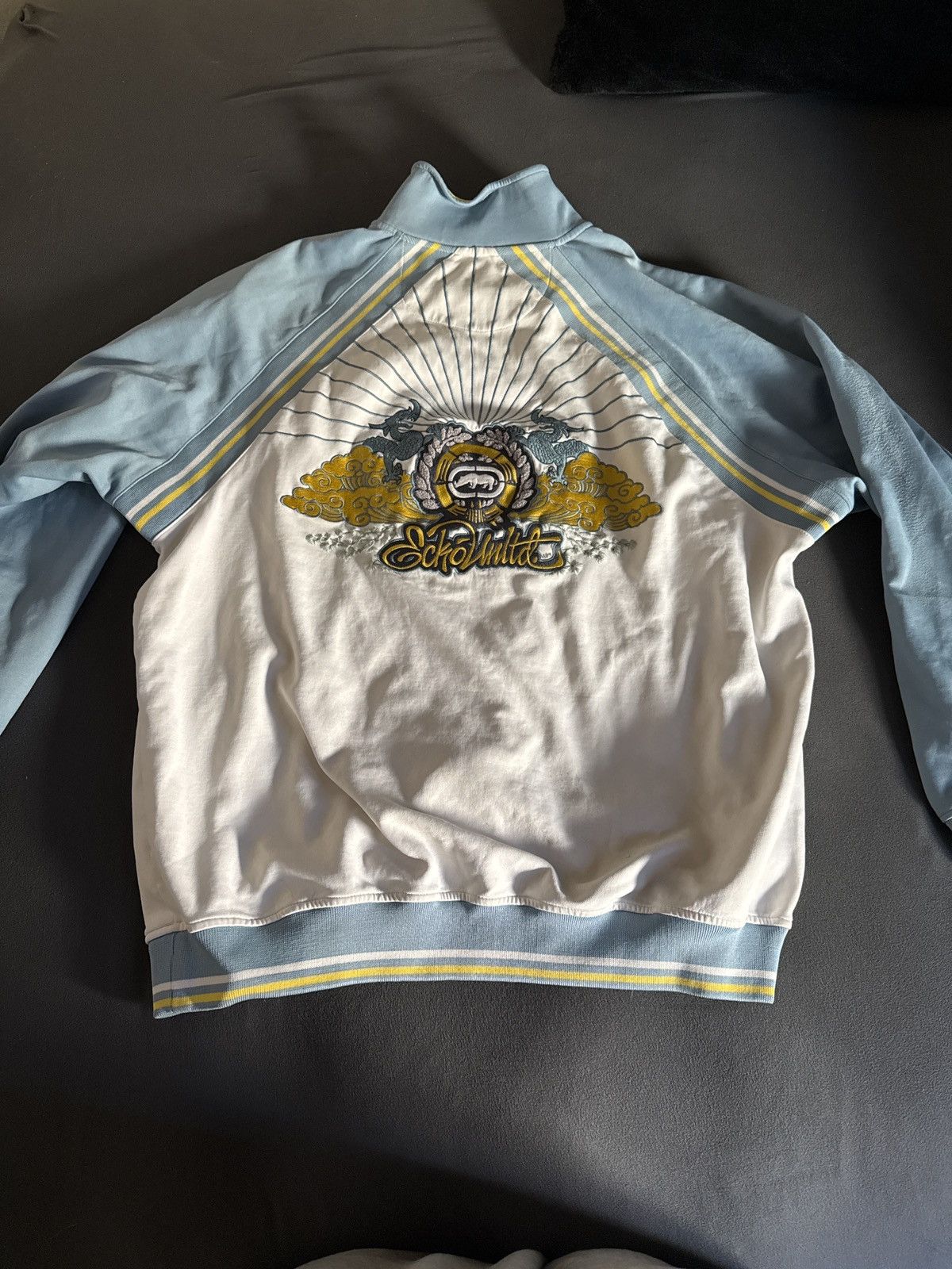 Ecko Unltd. Ecko United White Dragon Zip-Up Size US XXL / EU 58 / 5 - 2 Thumbnail