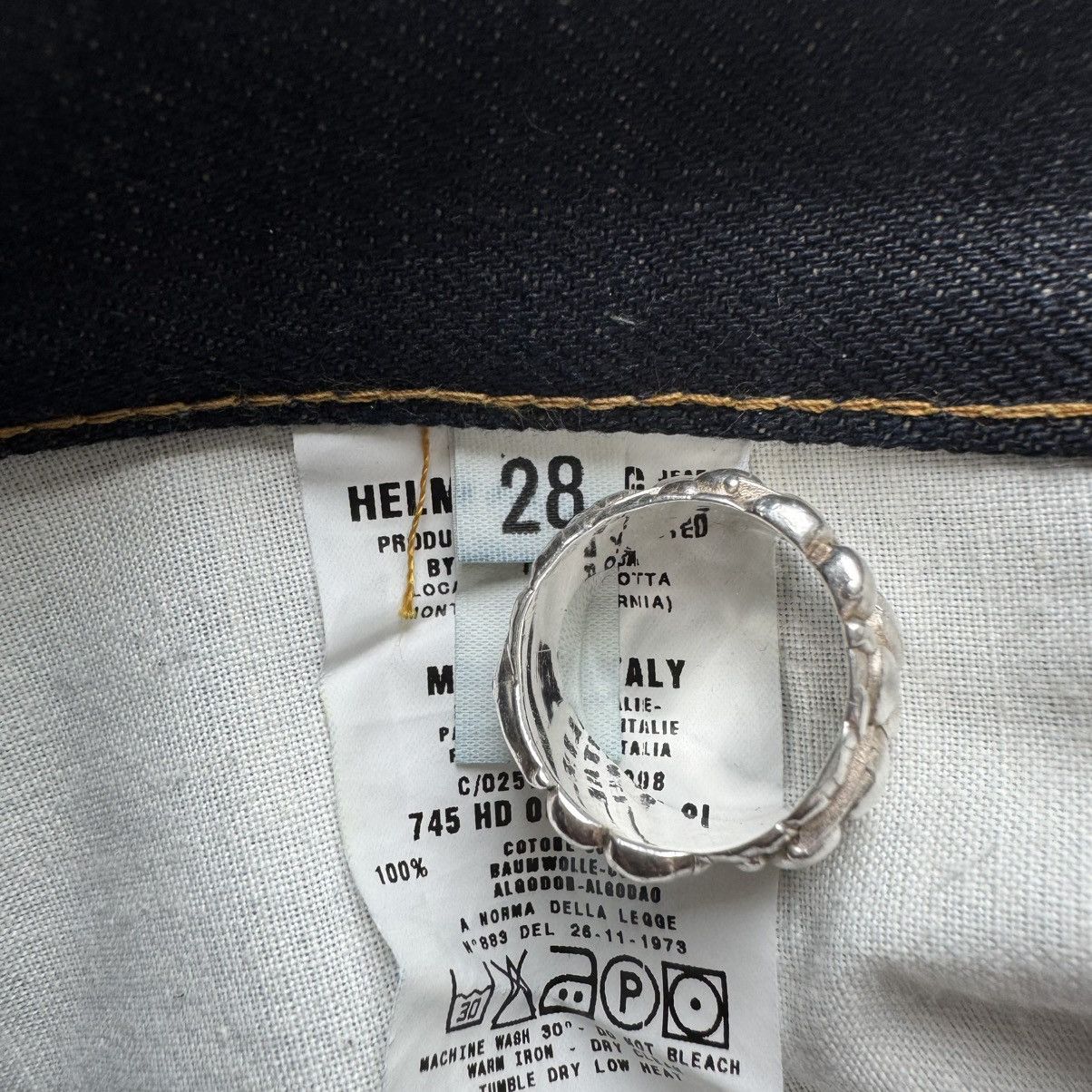 Helmut Lang Helmut Lang 1999 Italian Cut Vintage Burned Denim Size US 29 - 10 Thumbnail