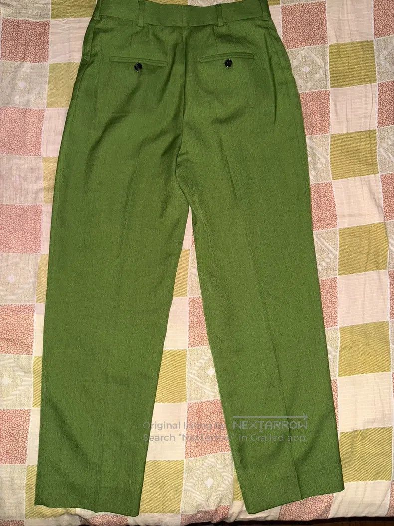 Acne Studios Acne Studios Green Tailored Trousers / Green Suit Pants Size 34S - 2 Thumbnail