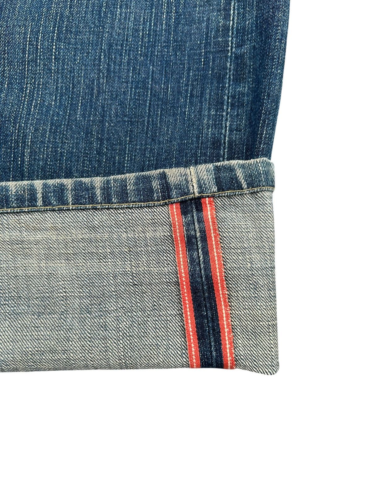 Kapital Vintage Edwin 505V Selvedge Thrashed Denim Jeans Size US 40 / EU 56 - 3 Thumbnail