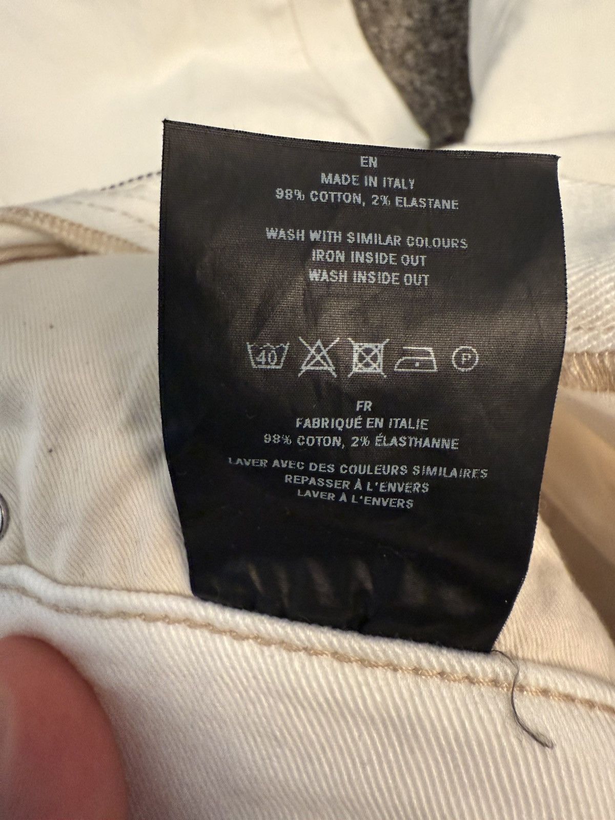 Blk Dnm BLK DNM White Jeans Size US 34 / EU 50 - 5 Thumbnail