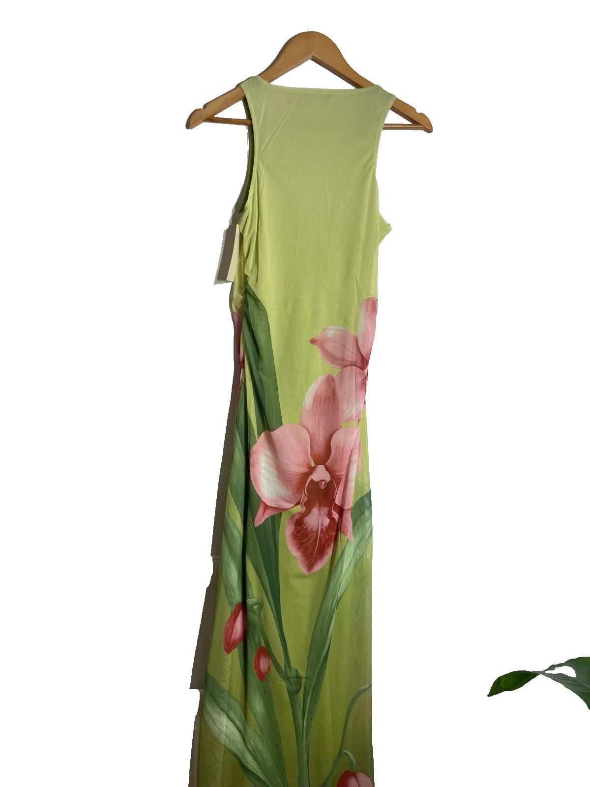 Other Thirty Thirty LA Green Orchid Maxi Dress Size M BNWT Size M / US 6-8 / IT 42-44 - 4 Thumbnail
