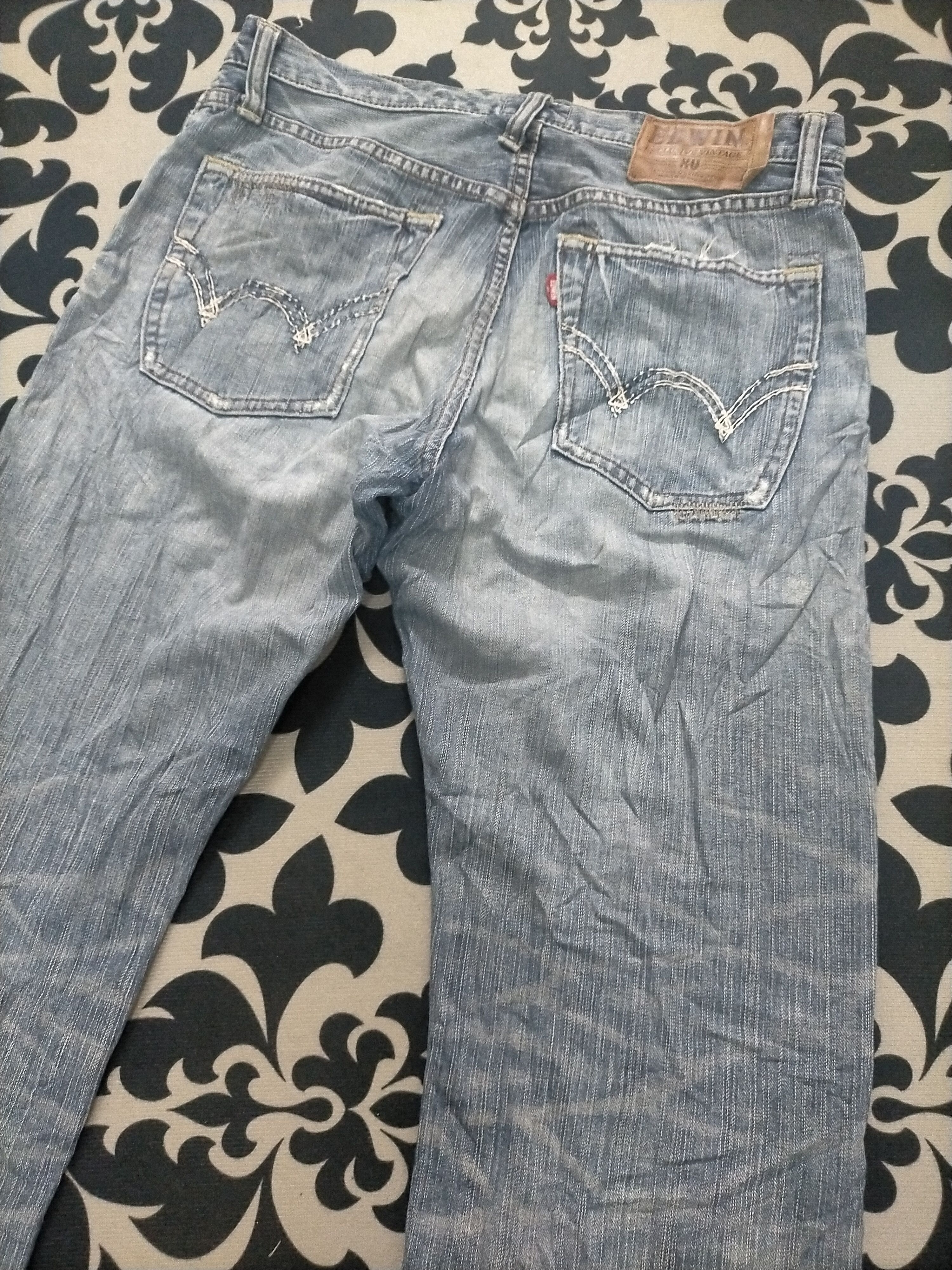 Edwin 🔥Ripped🔥 Edwin xv Distressed Insane Jeans Size US 33 - 6 Thumbnail