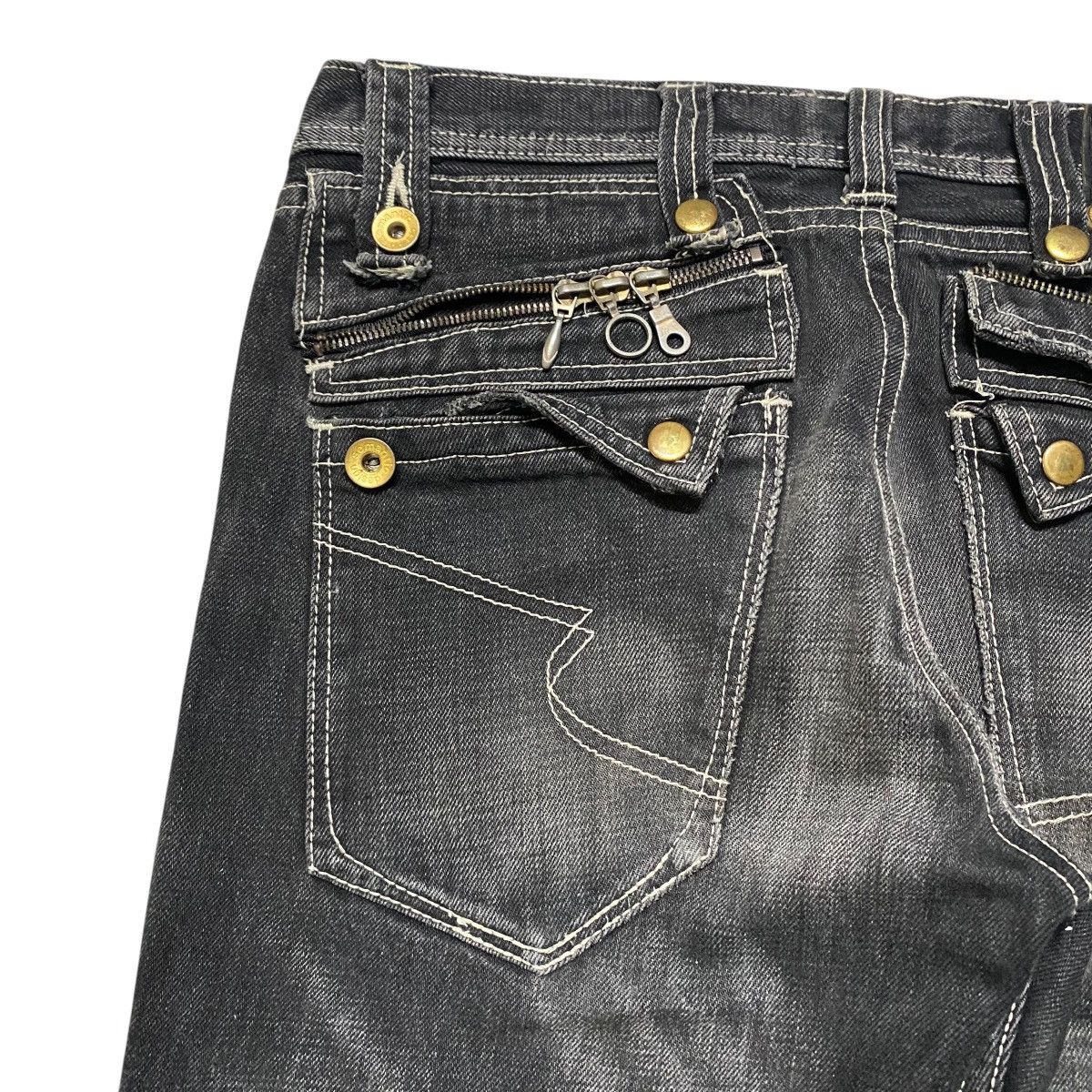 semanticdesign Semantic Design Black Clawmark Denim Jeans Size US 31 - 12 Thumbnail