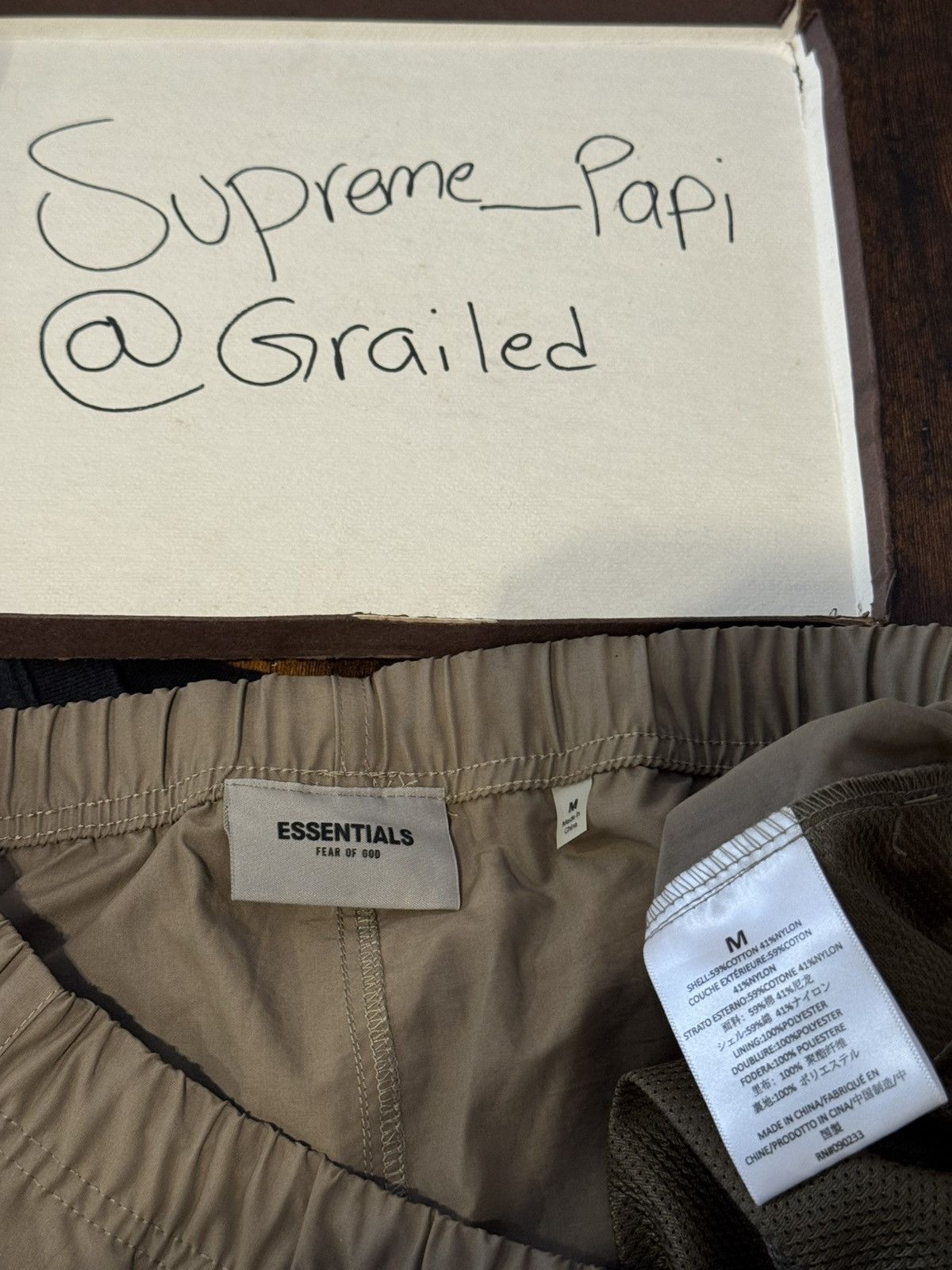 Fear of God Fear of God Essentials Track Pants SZ Medium Taupe💥 Size US 32 / EU 48 - 11 Thumbnail