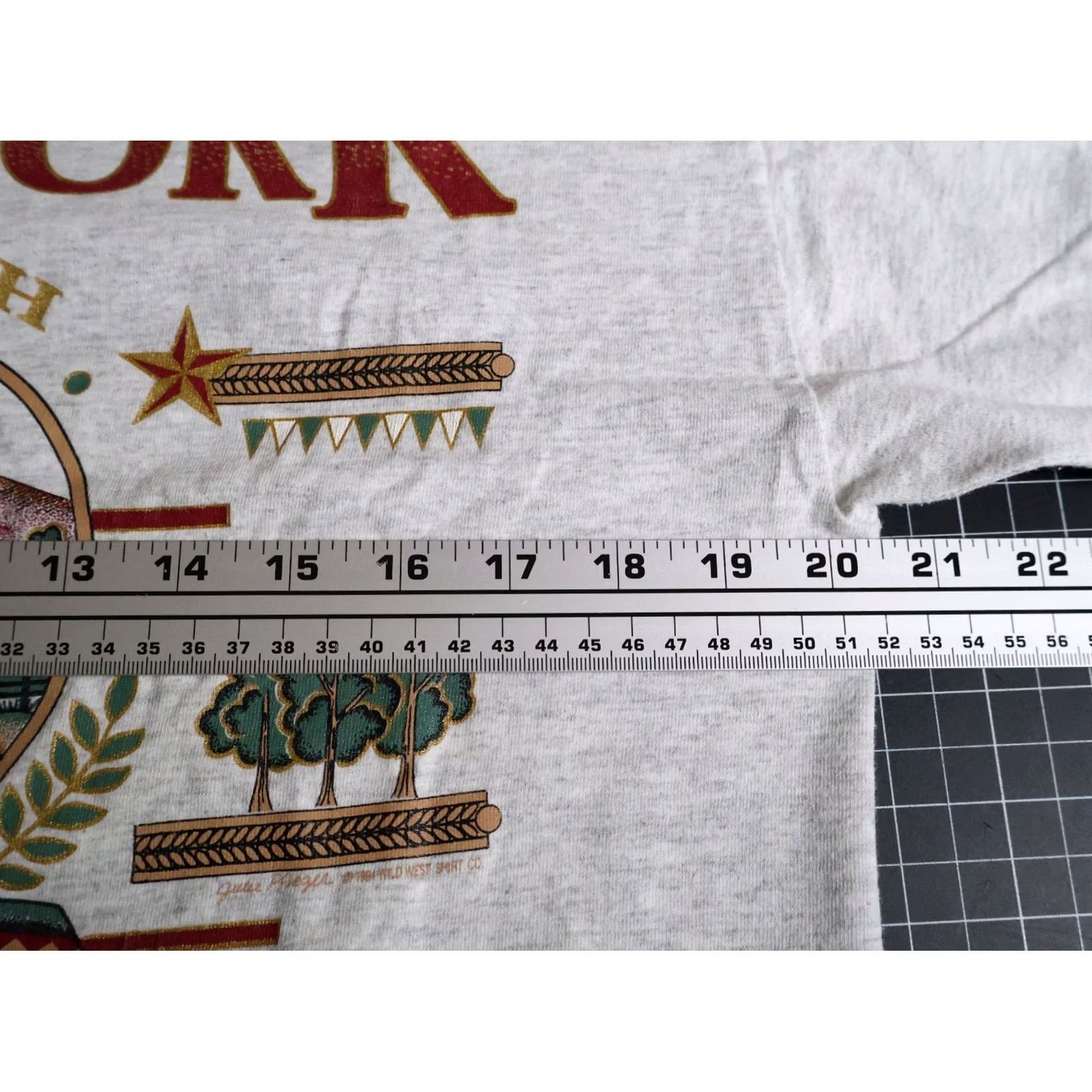 Vintage VINTAGE 90s Dallas Southfork Ranch T-Shirt Signal Logo Graphic Print Mens Large Gray Size US L / EU 52-54 / 3 - 5 Thumbnail