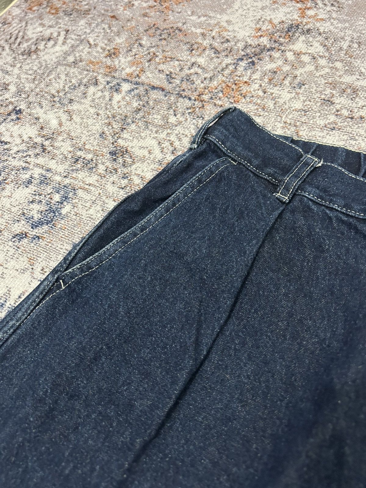 GU × Japanese Brand × Yohji Yamamoto Gu japan Wide Leg Baggy Jeans Yohji style Size US 30 / EU 46 - 8 Thumbnail