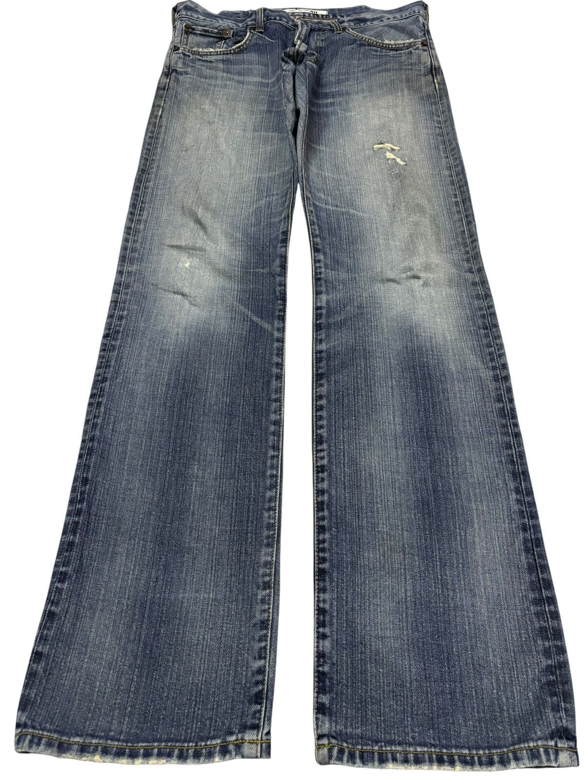 Edwin Vtg Edwin XV Faded Distressed Jeans Size US 32 / EU 48 - 1 Thumbnail