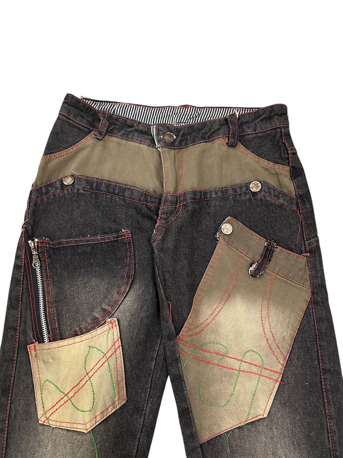 Japanese Brand × Vintage Vintage Japanese Denim mud wash Patches Jeans Size US 28 / EU 44 - 3 Thumbnail
