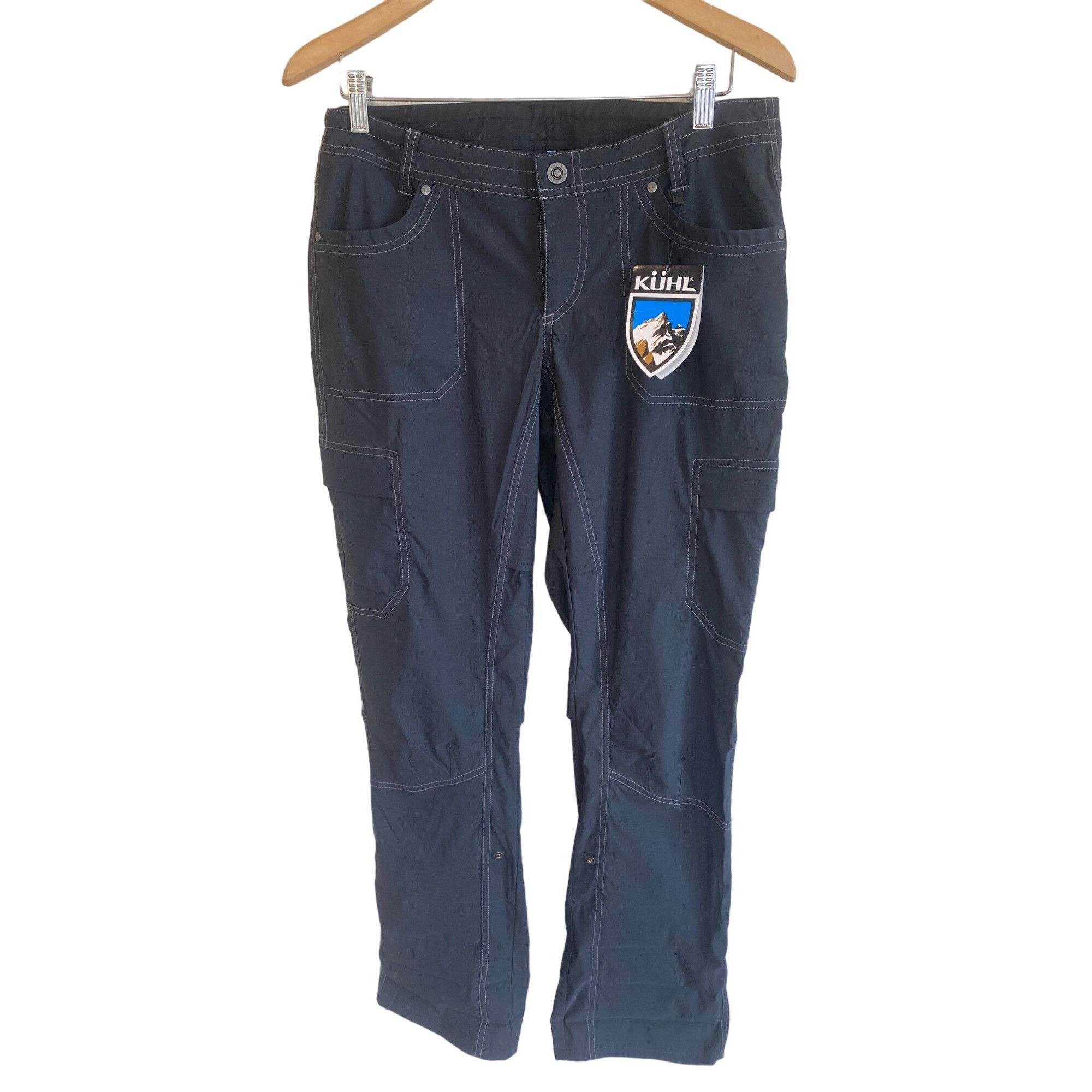 Kuhl NWT Kuhl Kliffside Air Cargo Pants Women's 10 Black Cargo Ve Size 32" / US 10 / IT 46 - 3 Thumbnail