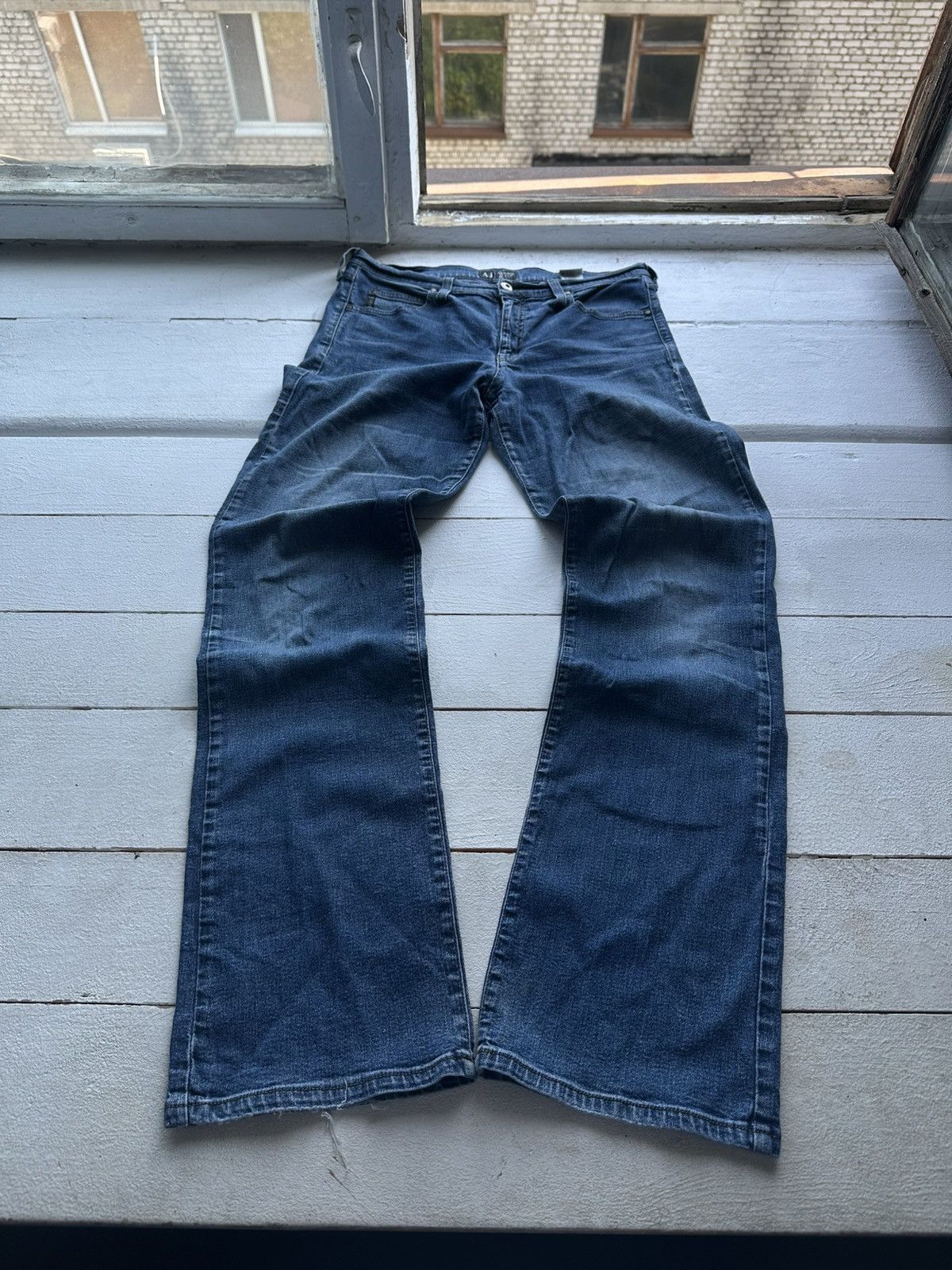 Giorgio Armani 🚨90s Armani Jeans Denim Blue Baggy Mens Pants 30US Size 30" / US 8 / IT 44 - 1 Thumbnail
