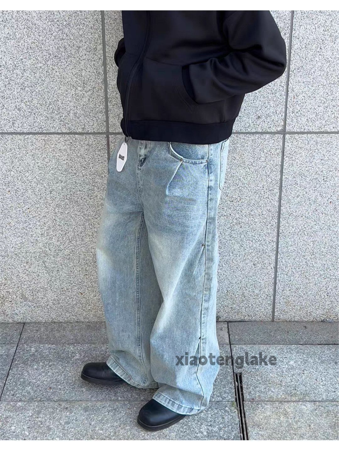 Jean otl Louisvuitton offwhite style loose baggy faded jeans Size US 32 / EU 48 - 1 Thumbnail