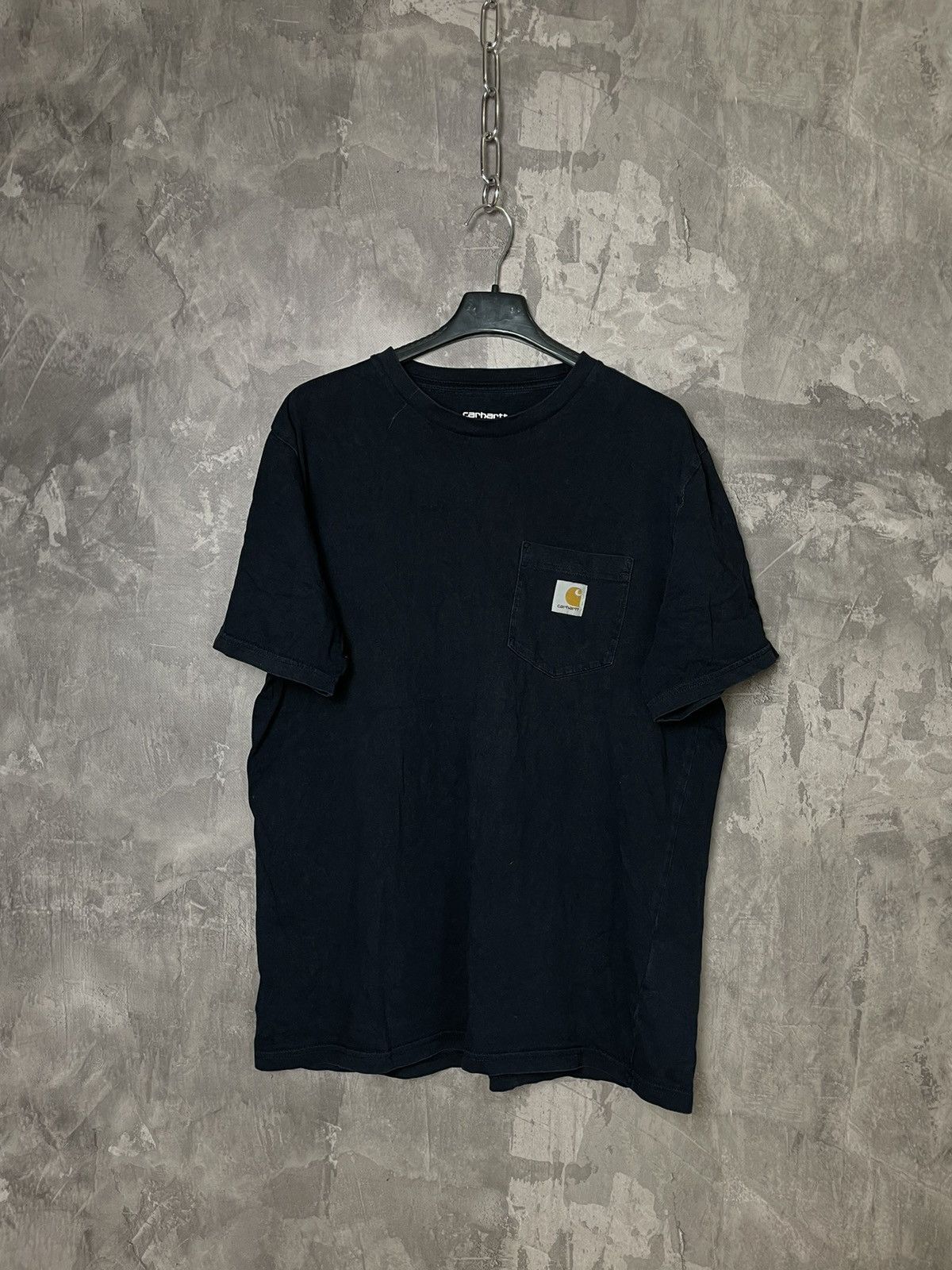 Carhartt × Vintage Crazy Vintage Carhartt Pocket T Shirt Faded Black Grunge Size US M / EU 48-50 / 2 - 1 Thumbnail