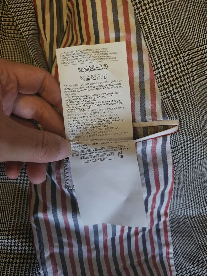 Thom Browne Thom browne Size5 Thousand-bird checkered wool suit Size 46R - 9 Thumbnail