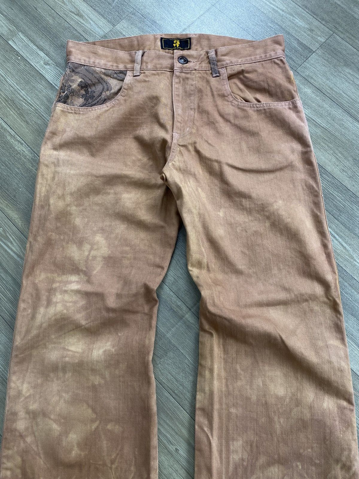 Mizra Jeans Kyoto Rare Mizra Kyoto Reconstructed Hybird Patch Seasoned Denim Size US 34 / EU 50 - 4 Thumbnail