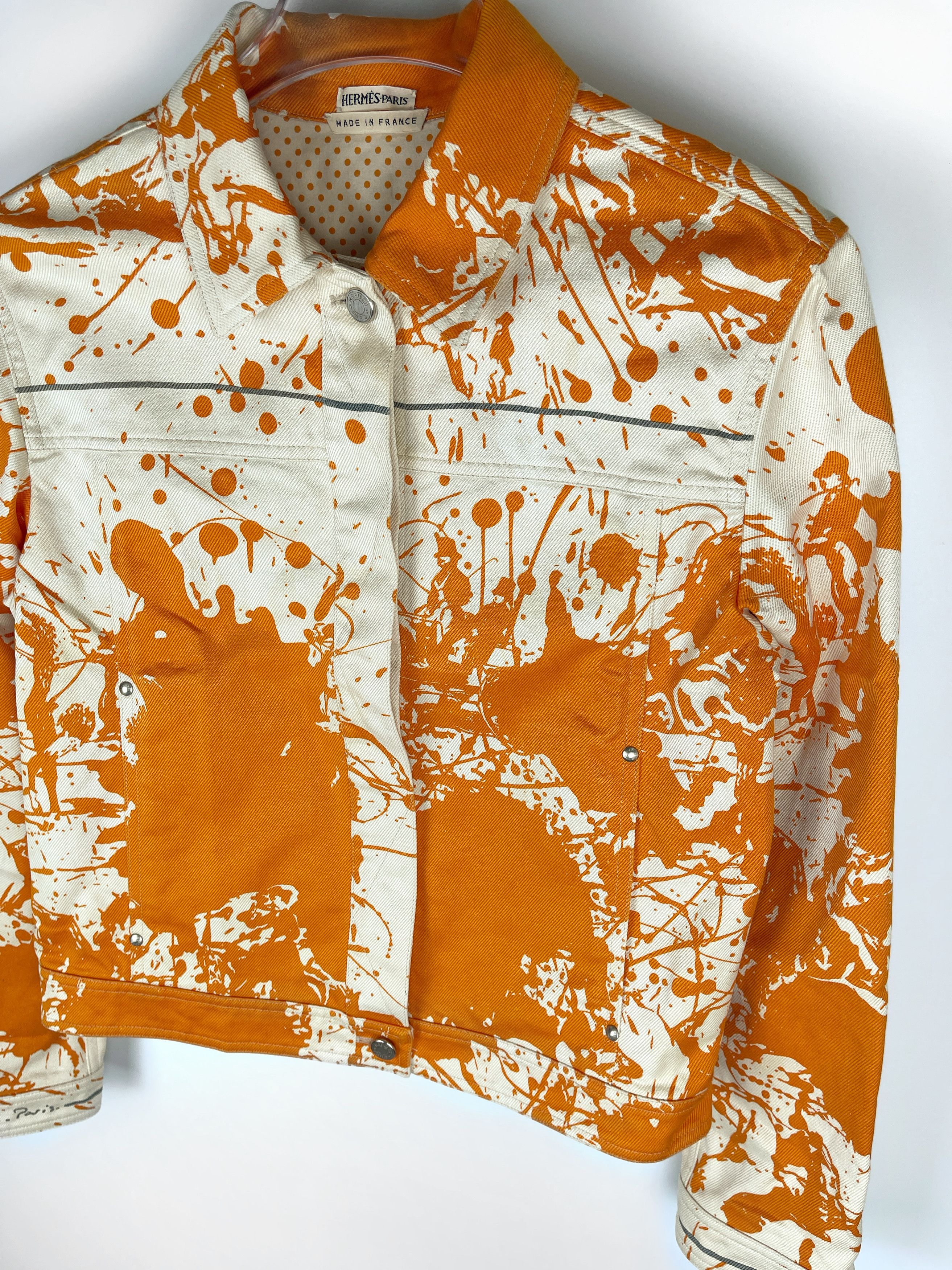 Hermes × Maison Margiela Hermes S/S2004 Cheval Suprise Trucker Jacket Size US S / EU 44-46 / 1 - 3 Thumbnail