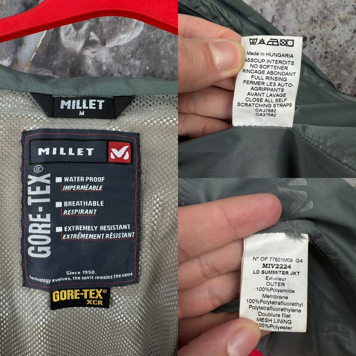 Other Women’s Millet Jacket Gore-Tex Outdoor Hiking Climbing Size M / US 6-8 / IT 42-44 - 23 Thumbnail