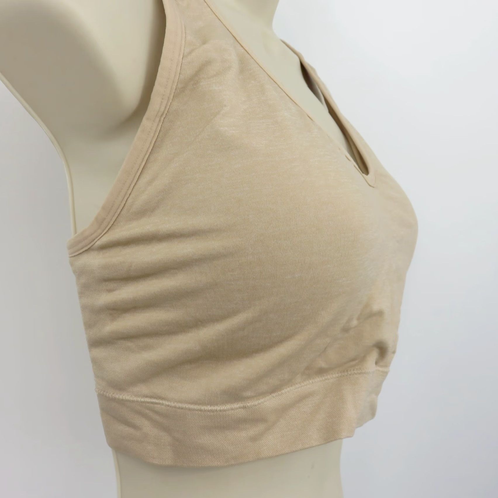 Jockey Jockey Women 3XL Beige Wireless Padded Bralette Bra No Wire Plus Size Pullover Bralette Paded Wireless Bralette Size ONE SIZE - 3 Thumbnail