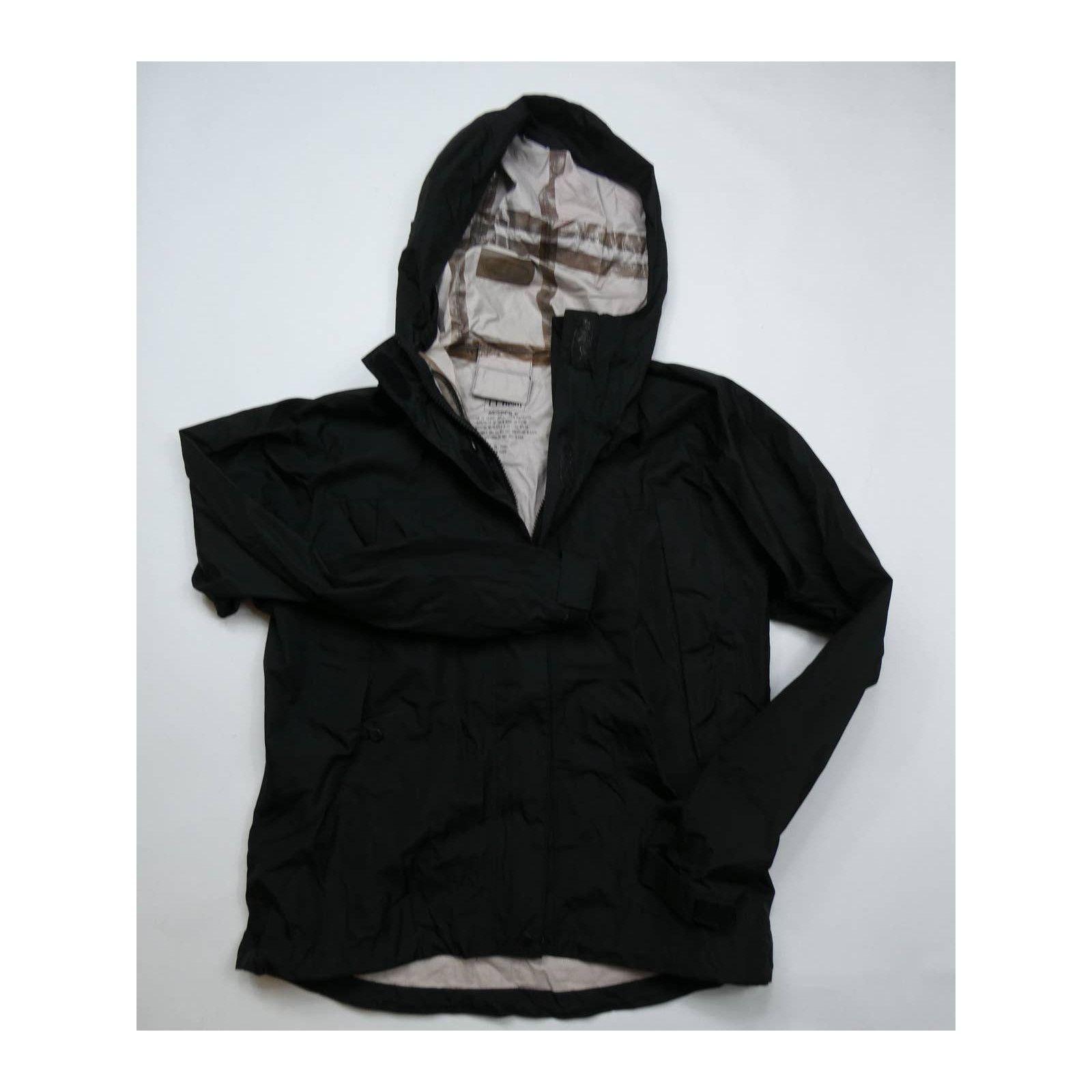 L.L. Bean women's LL BEAN full zip hooded windbreaker, small, black Size S / US 4 / IT 40 - 1 Thumbnail